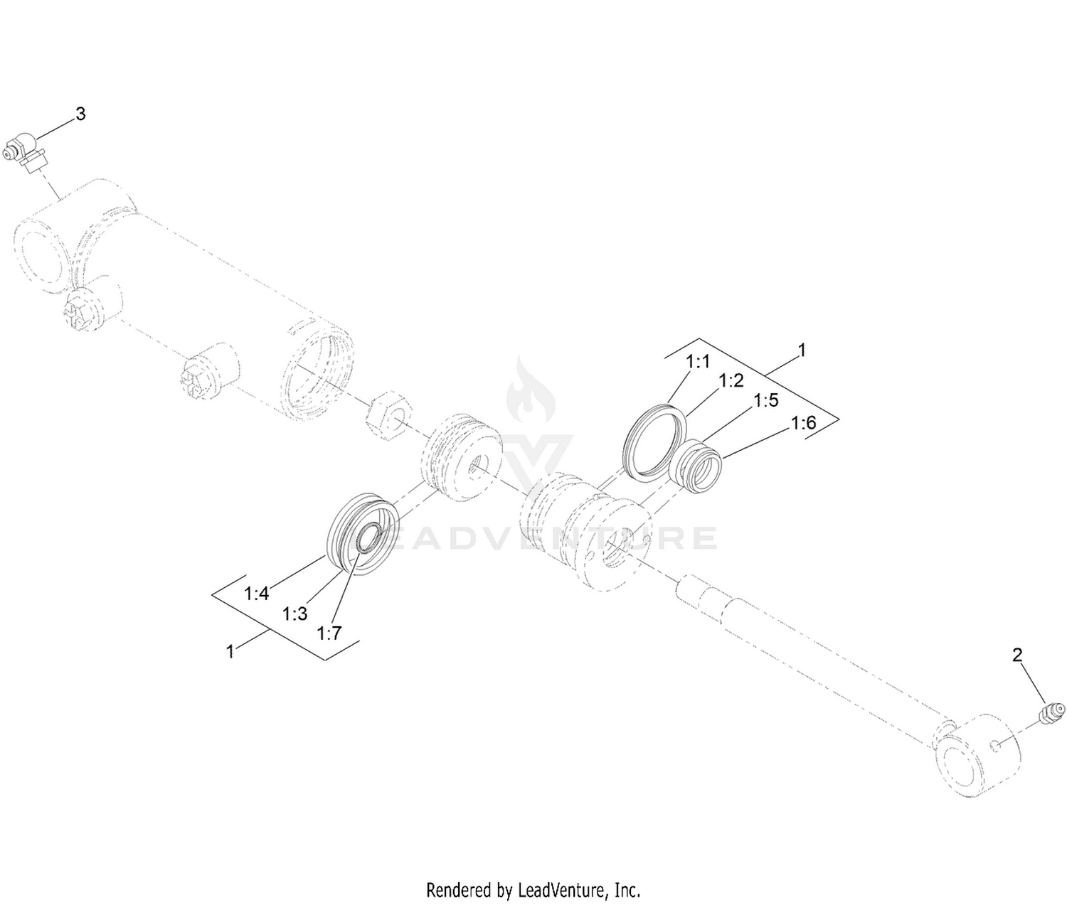 Hydraulic Cylinder Assembly No. 163-2624