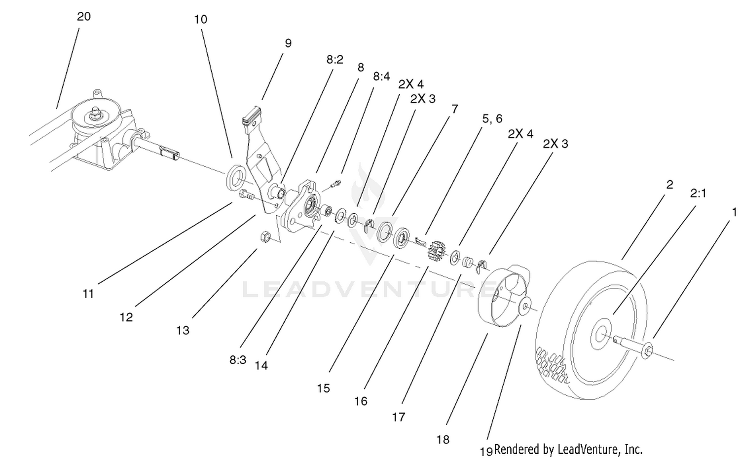 Gear Case And Wheel Assembly