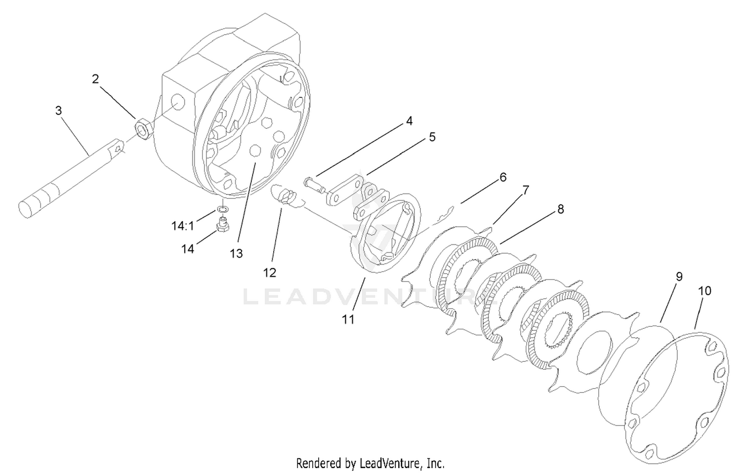 Brake Assembly No. 100-3069-03