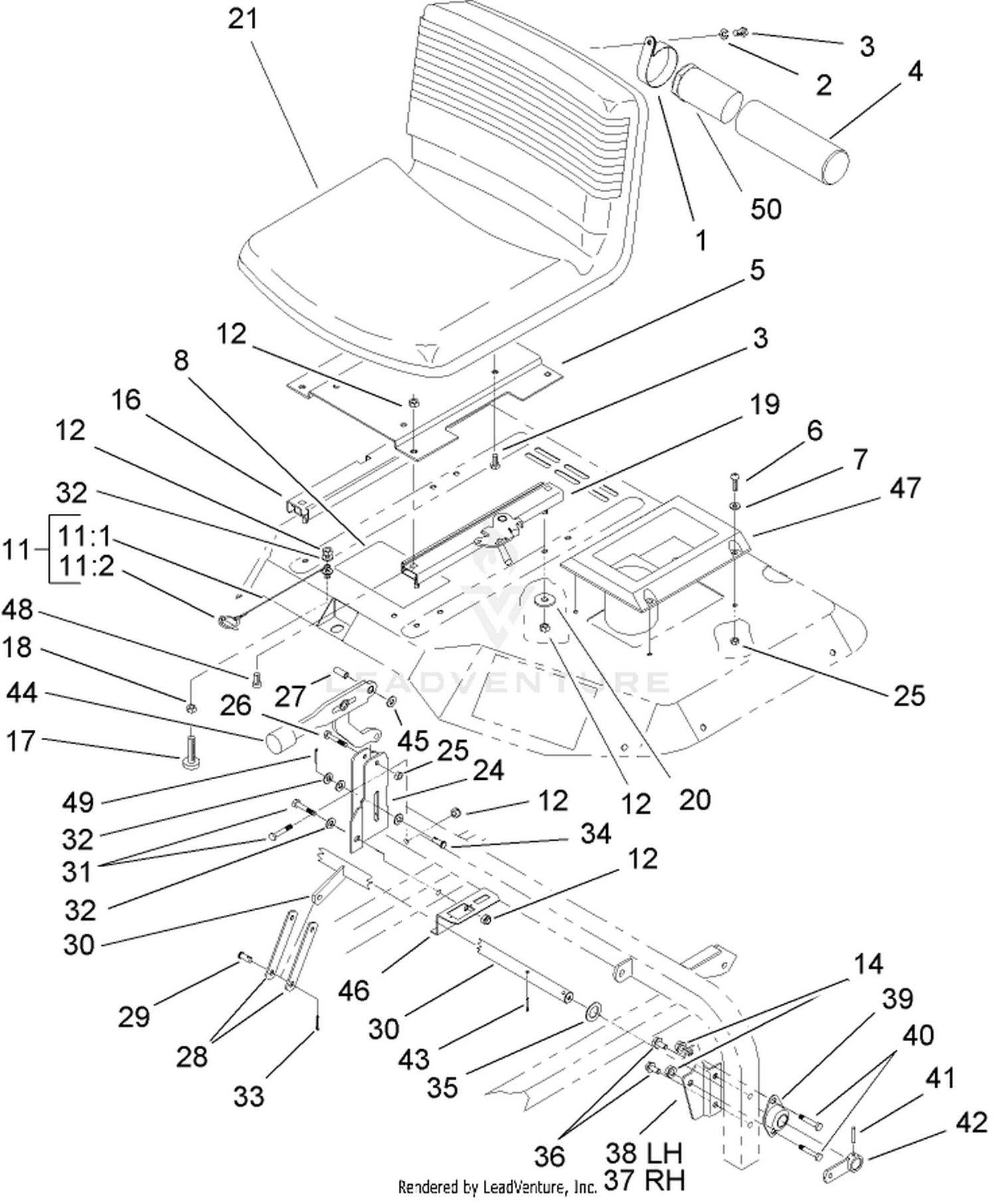 Seat and Brake Assembly