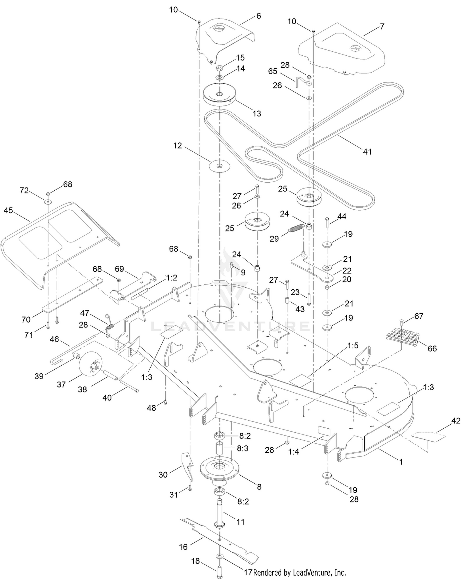 60 Inch Deck Assembly