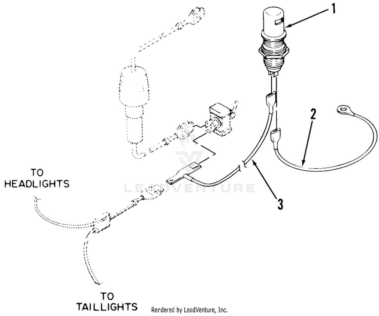 Parts List For Instrument Light Factory Order Number 8-0825