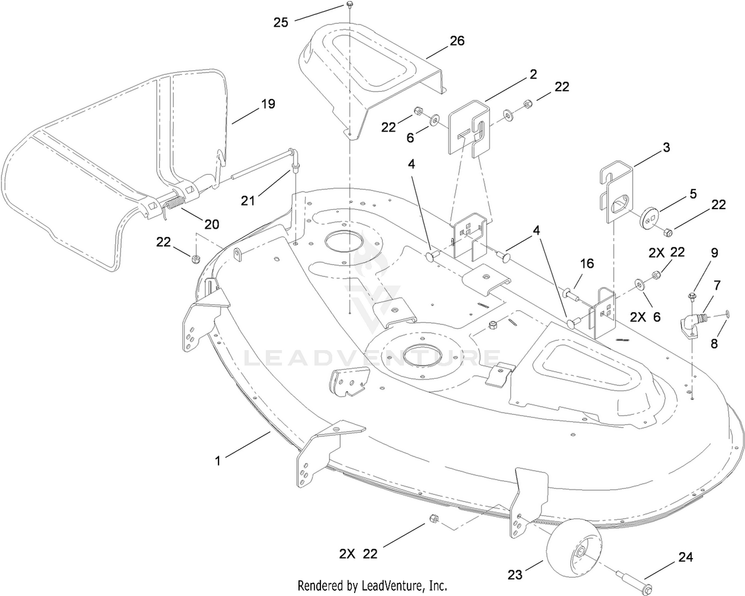 50 Inch Deck Assembly