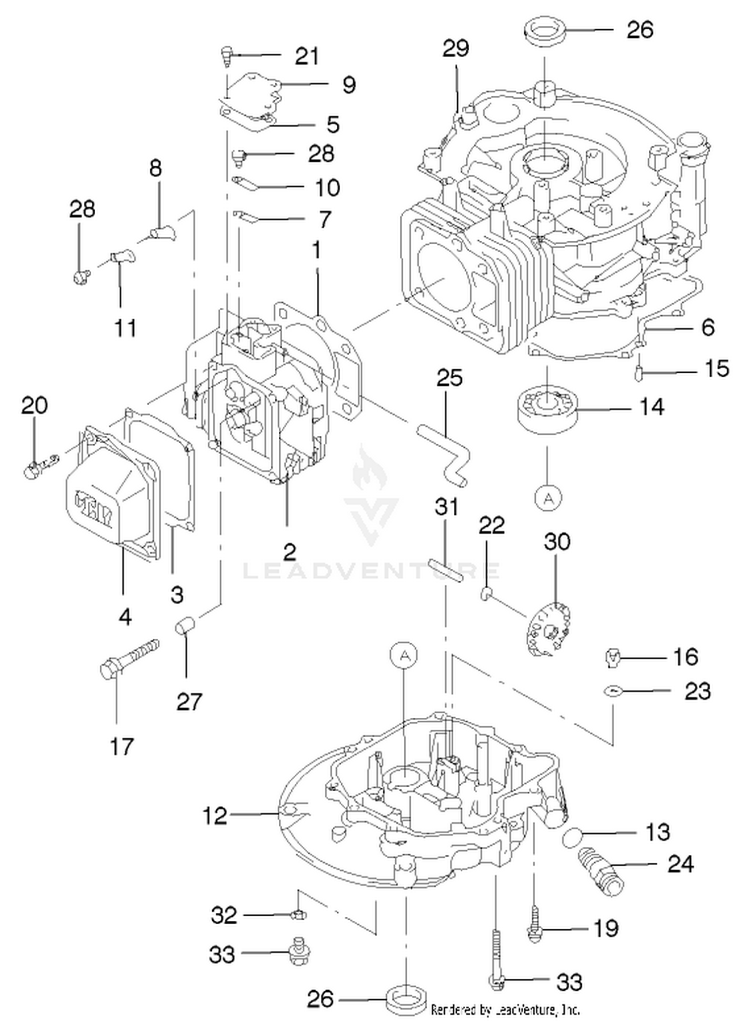 Cylinder/crankcase Assembly