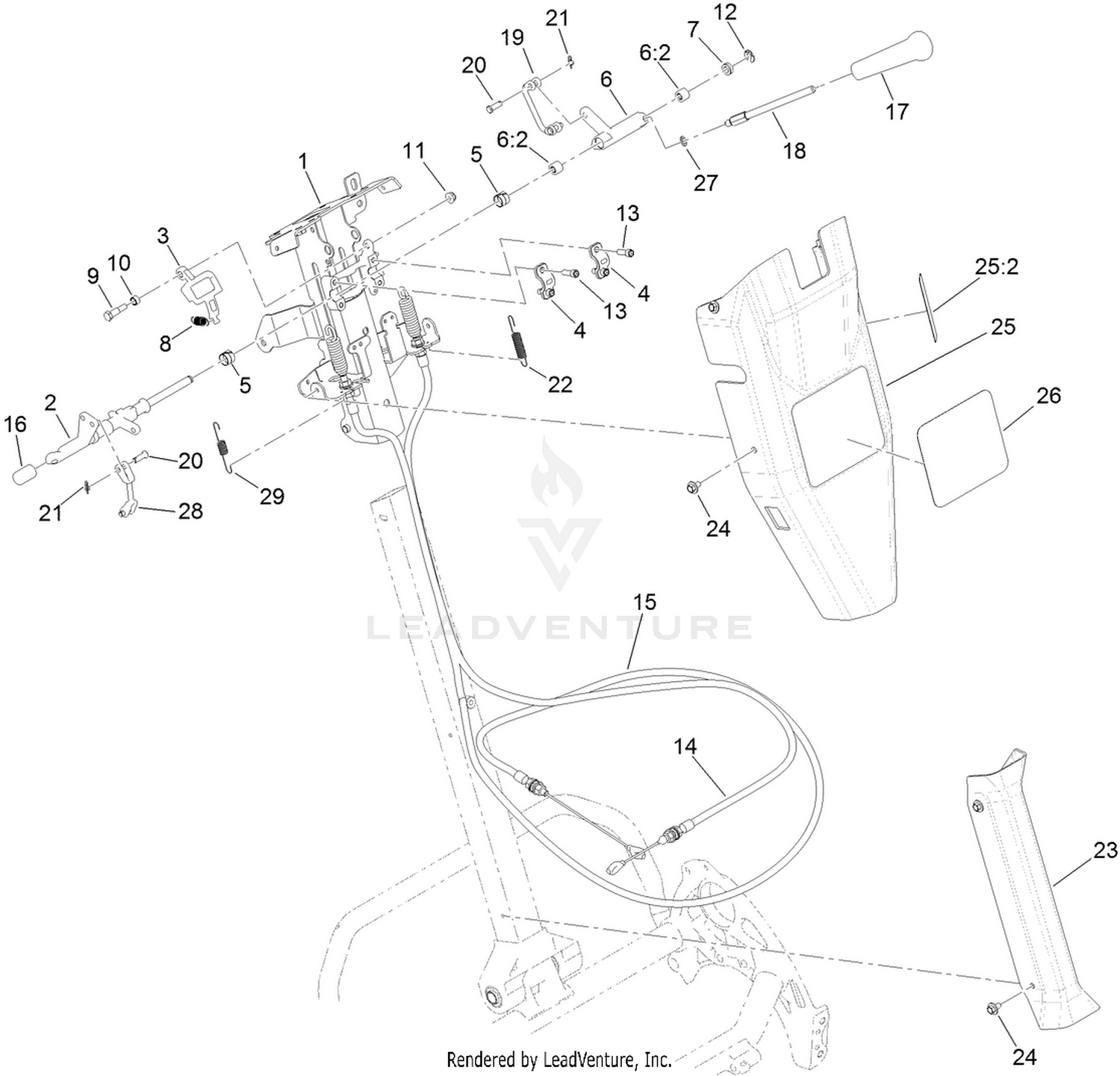Reel Controls and Covers Assembly