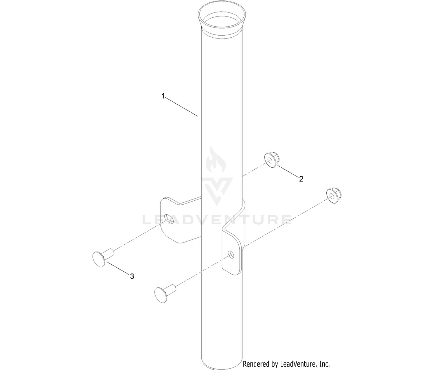 Rake Holder Assembly No. 130-7876