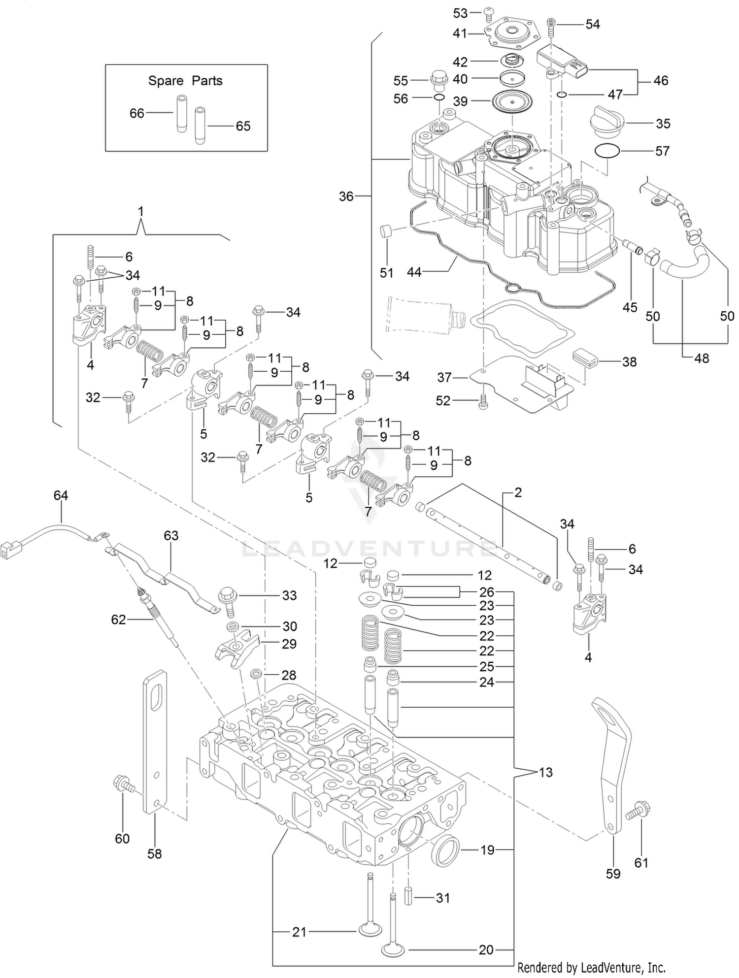 Cylinder Head and Cover Assembly