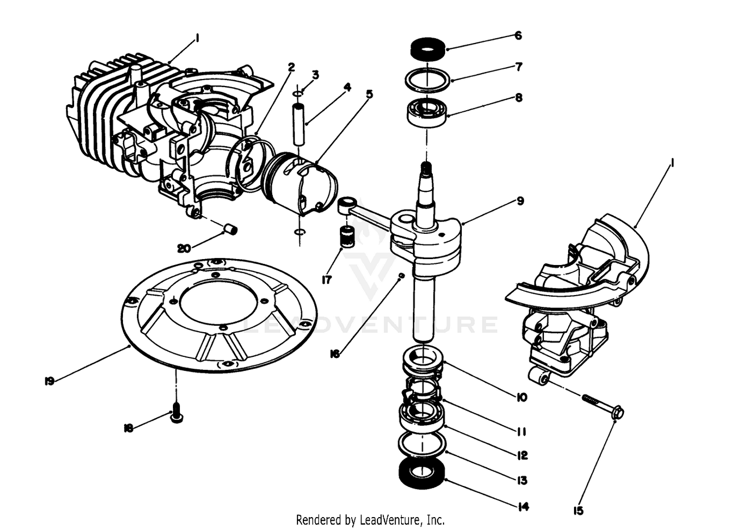 Crankshaft Assembly (model No. 47pr4-6)