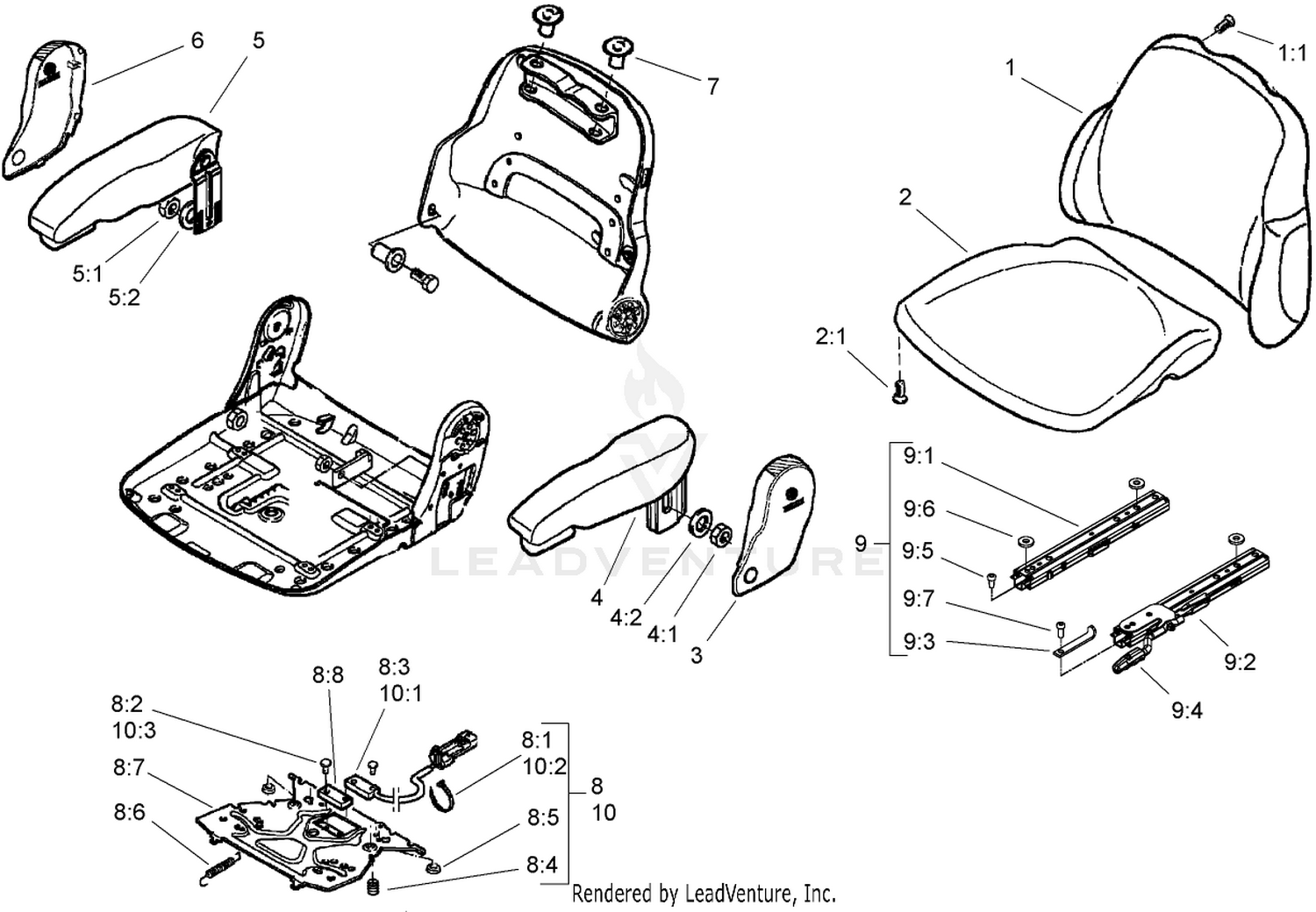 Premium Seat Assembly Model No. 30622