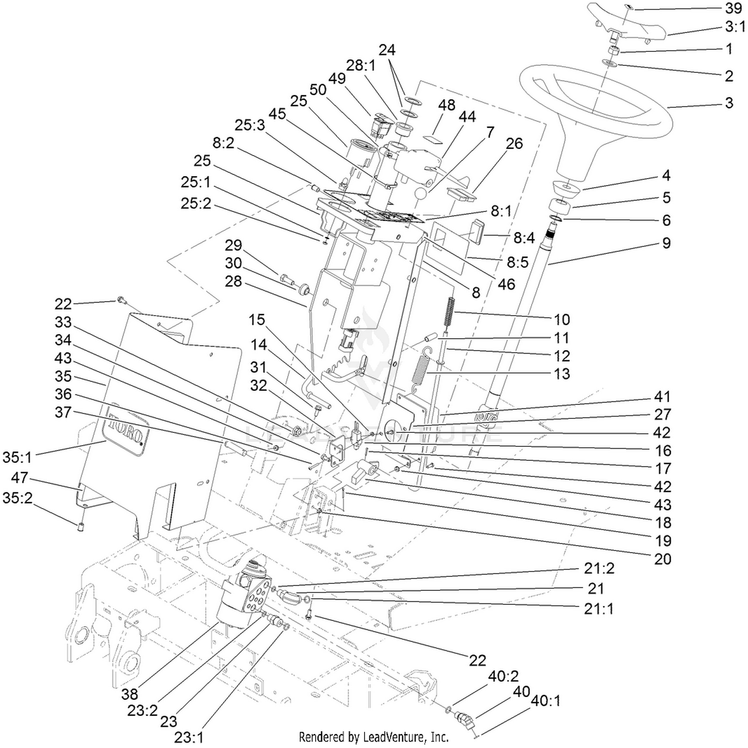 Steering Tower Assembly