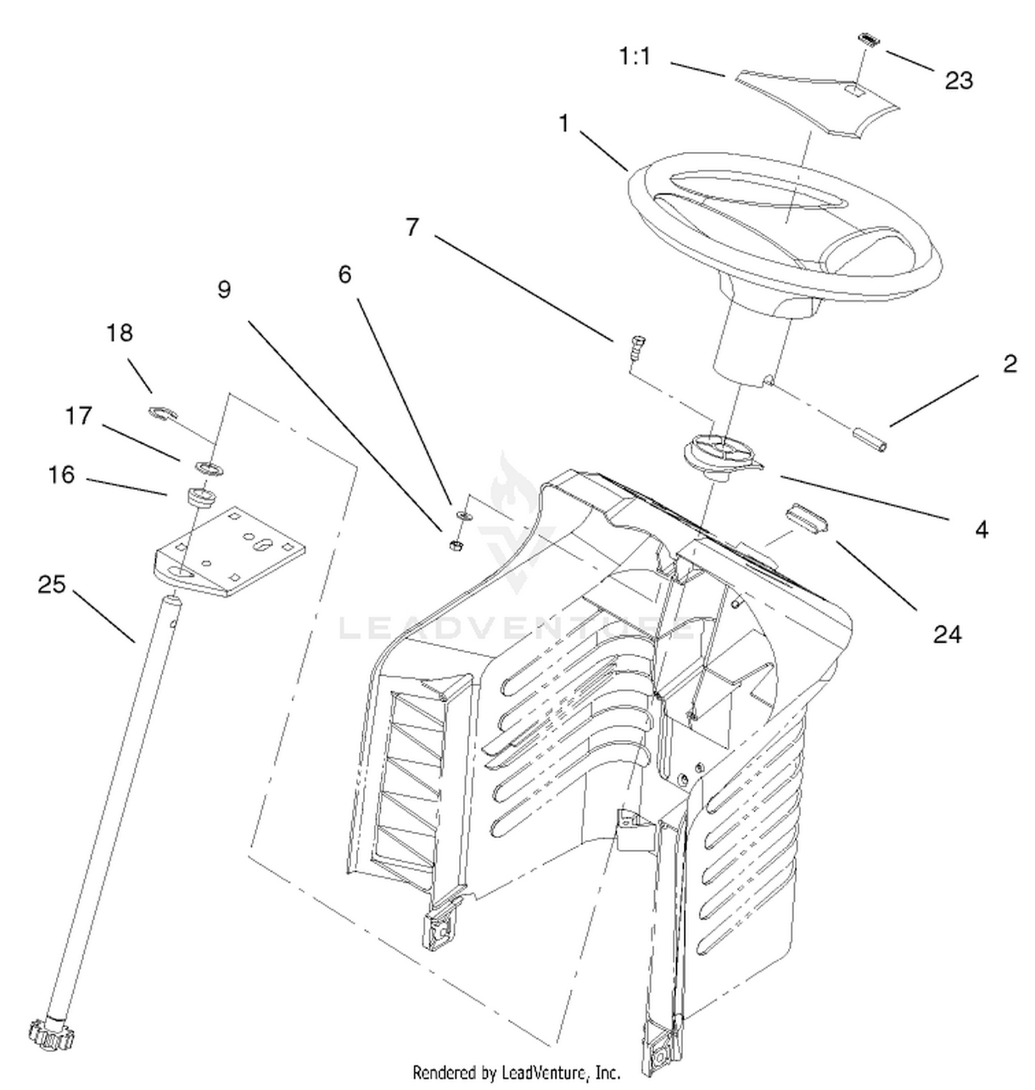 Fixed Steering Assembly