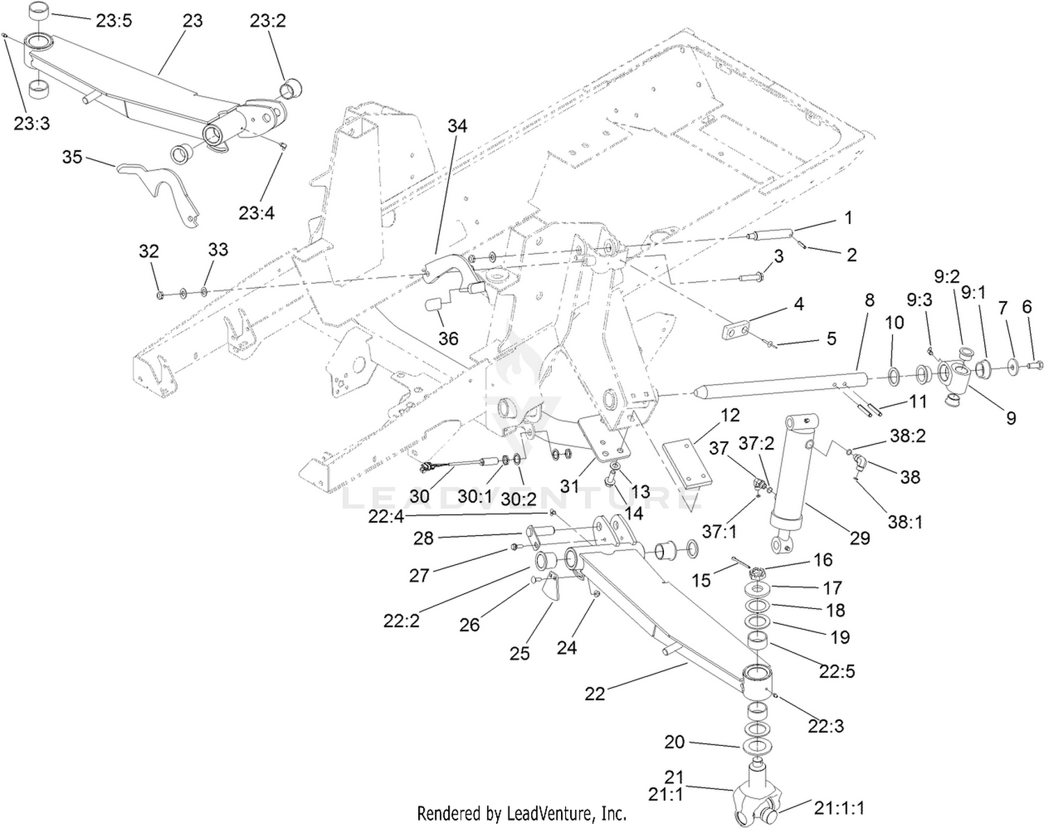 Wing Lift Arm Assembly