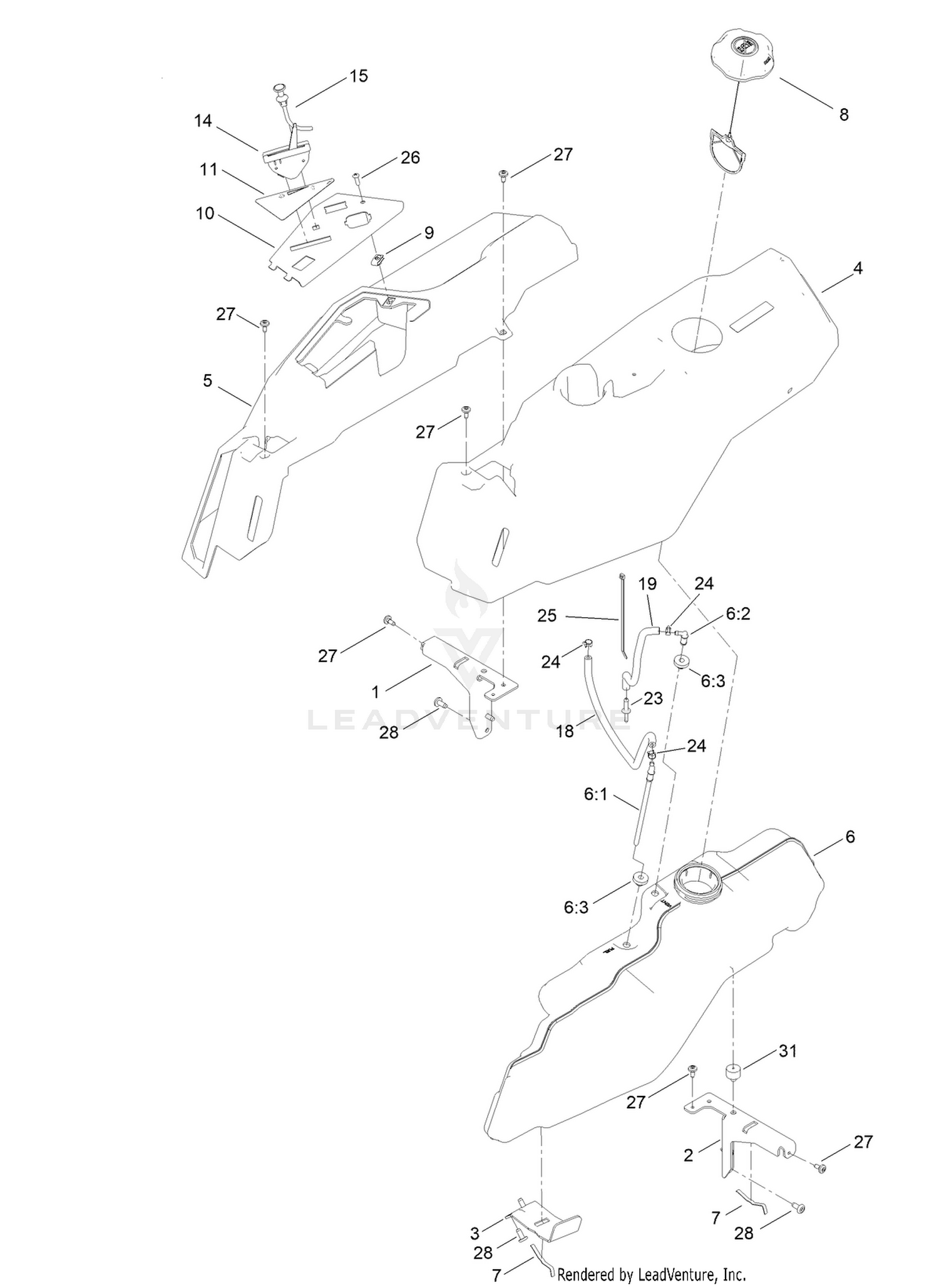 Body Styling and Fuel Pod Assembly