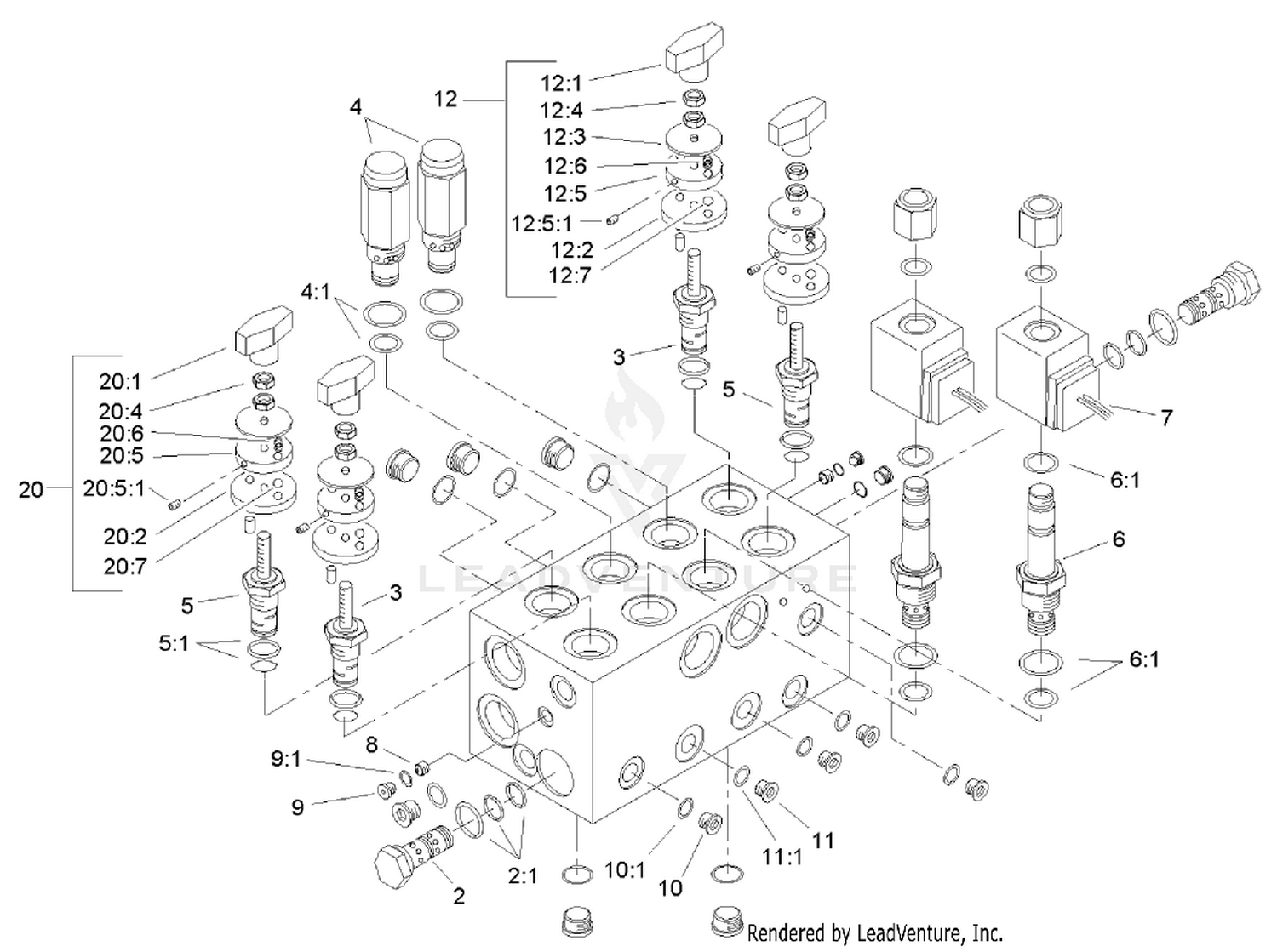 Mow Block Assembly No. 105-0105