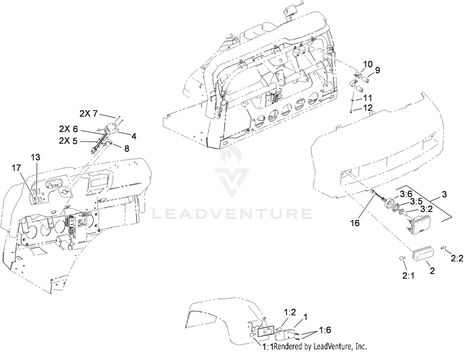 Right Hand Light Kit Assembly