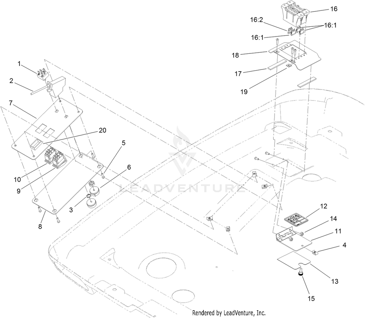 Switchplate and Fuseblock Assembly