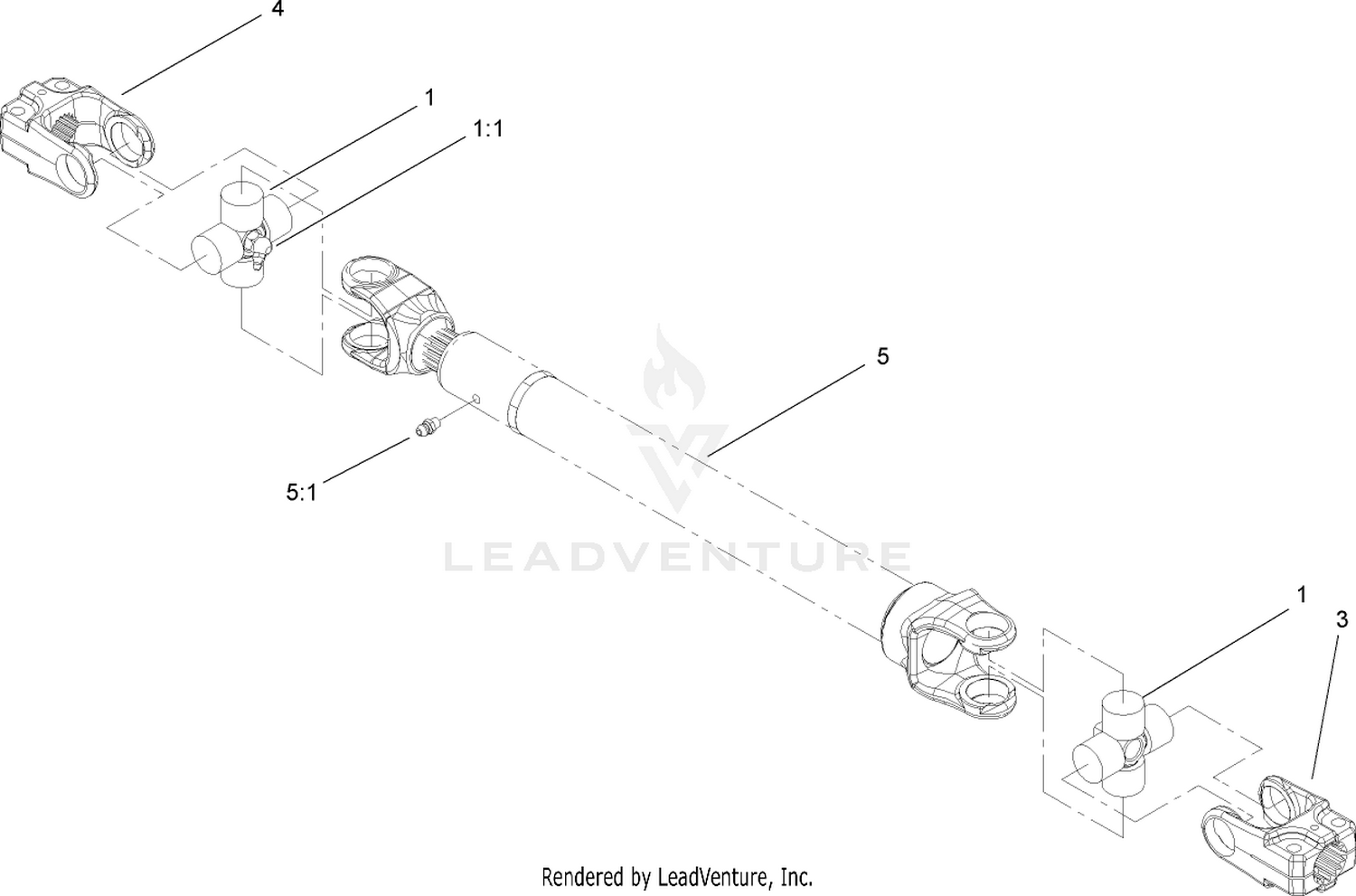 Driveshaft Assembly No. 110-3575