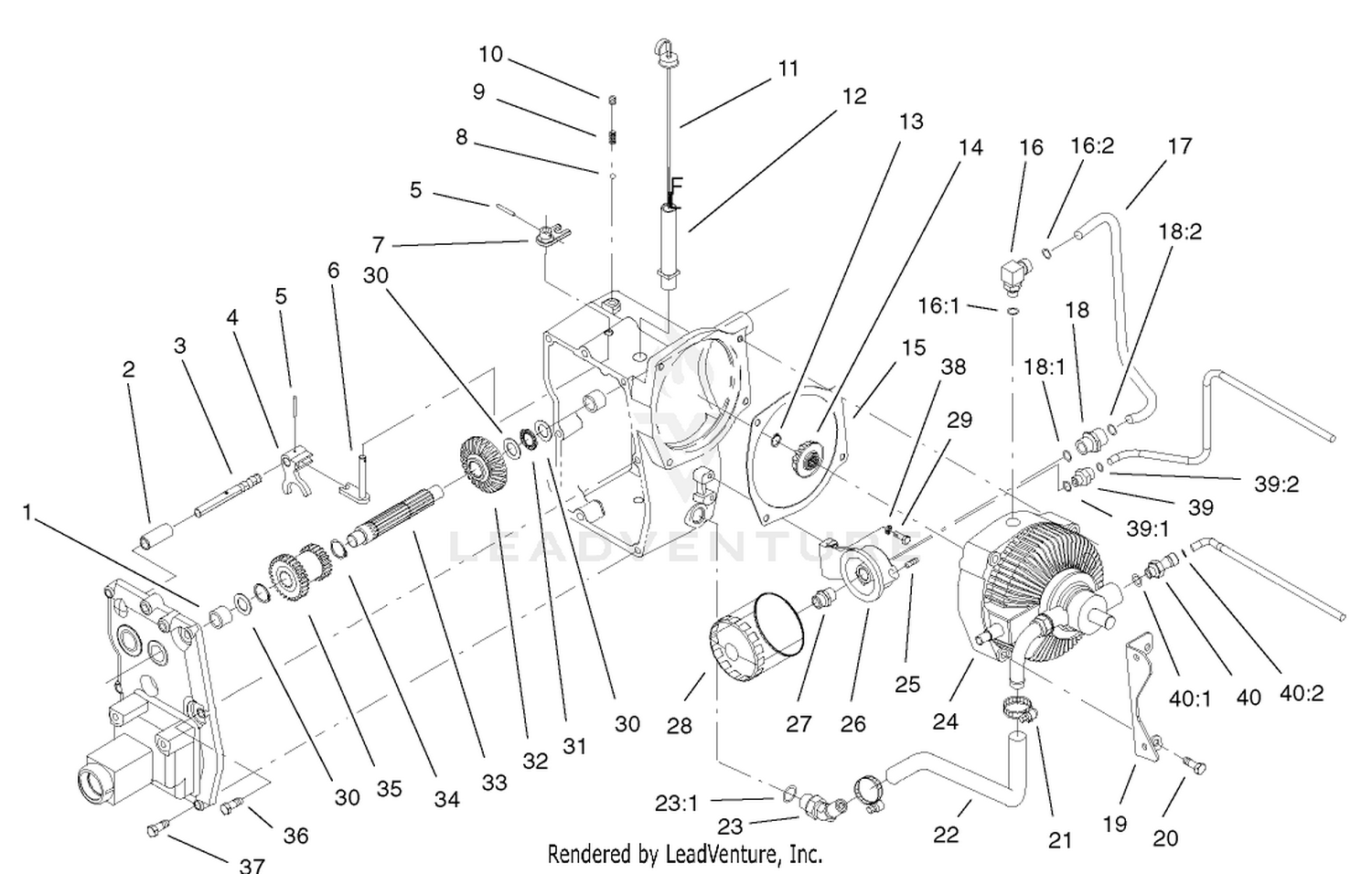 Hydro Trans Axle Assembly (cont.)