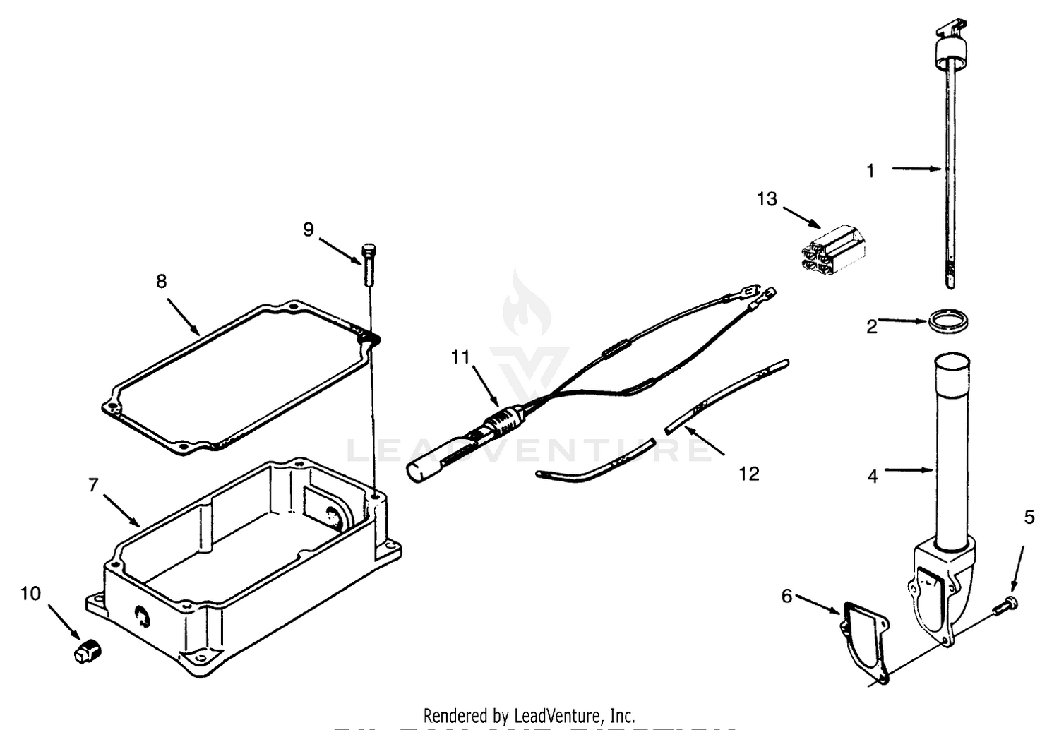 Oil Pan And Dipstick