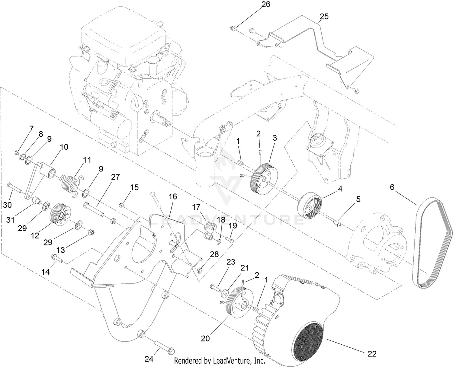 Generator and Engine Frame Assembly