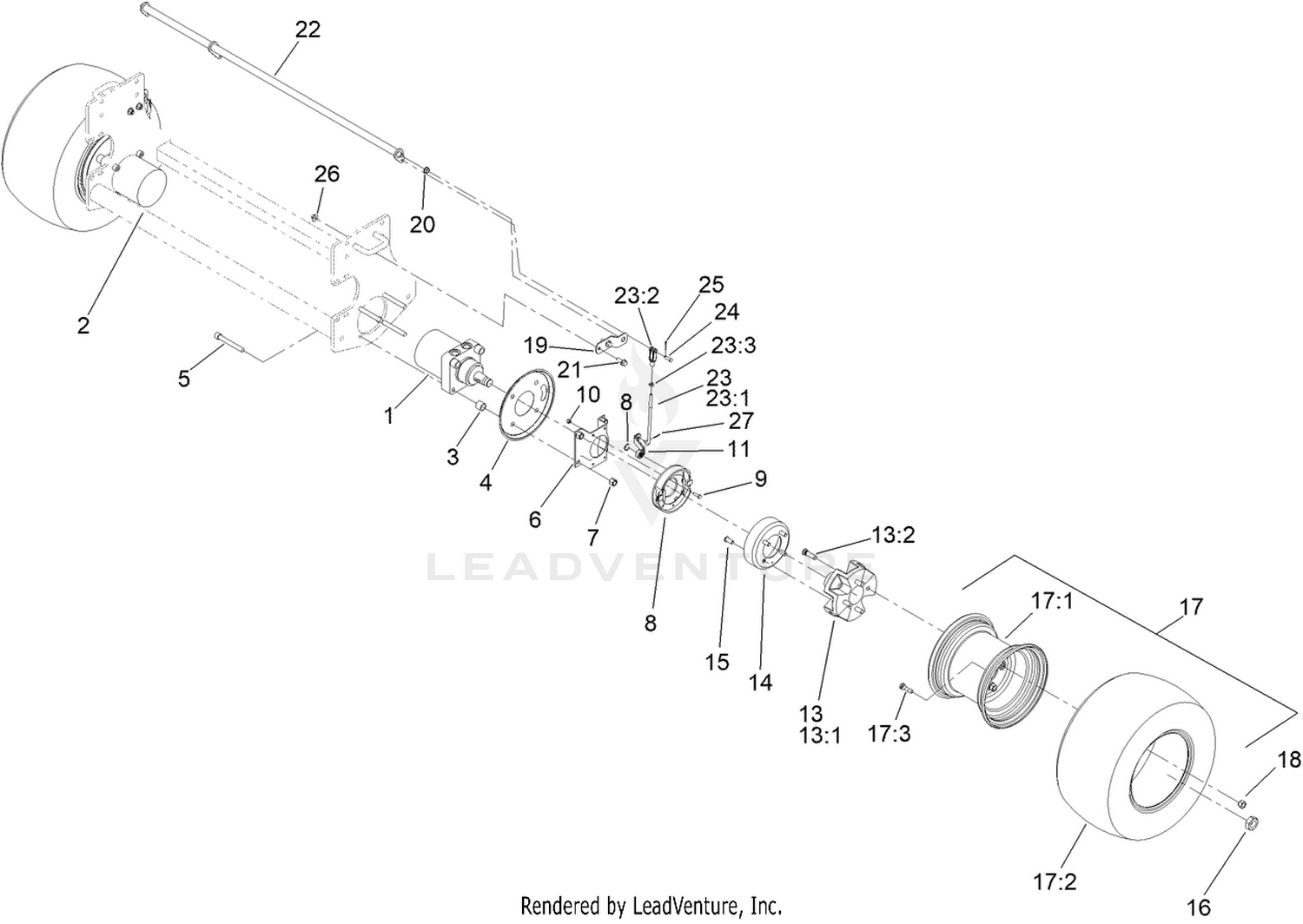 Hydraulic Drive and Wheel Assembly