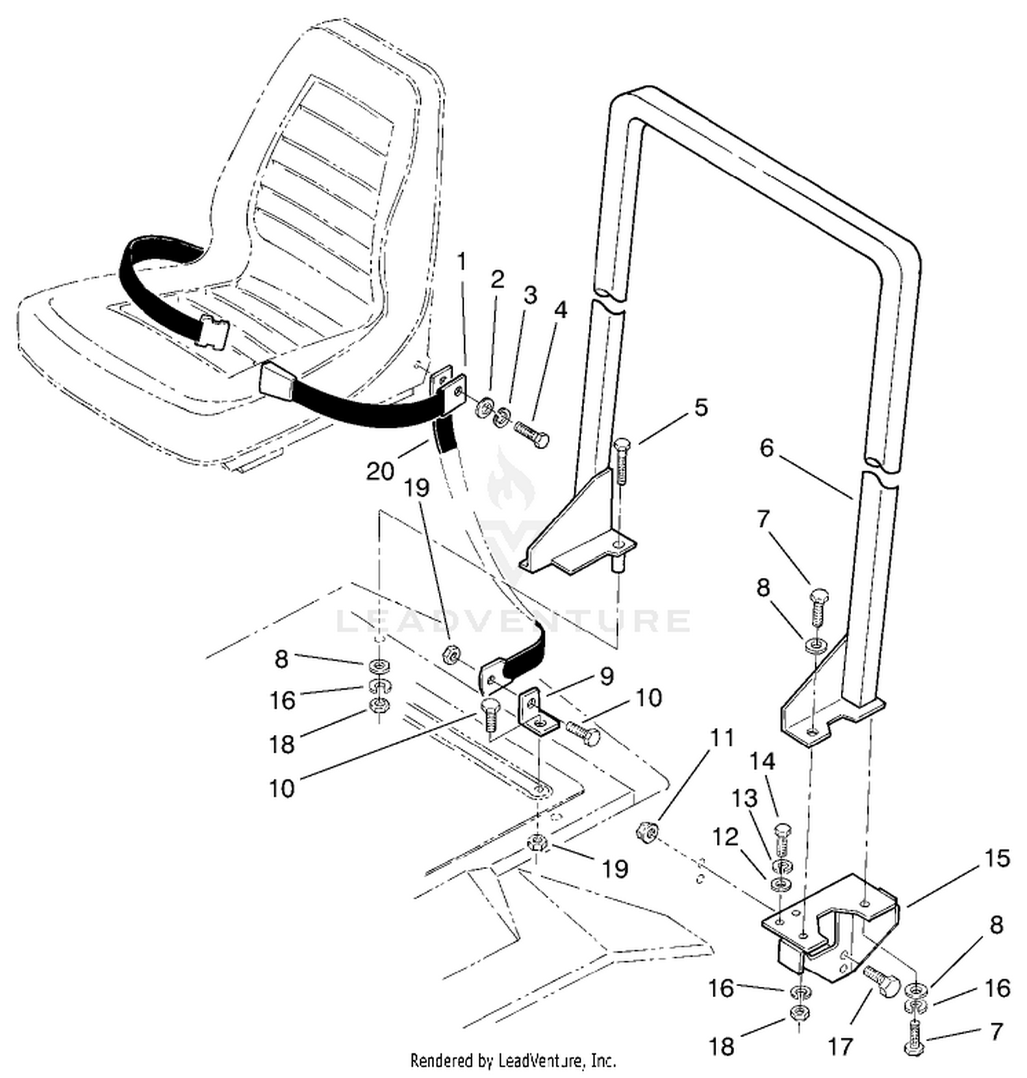Roll Over Protection System (r.o.p.s.) Assembly