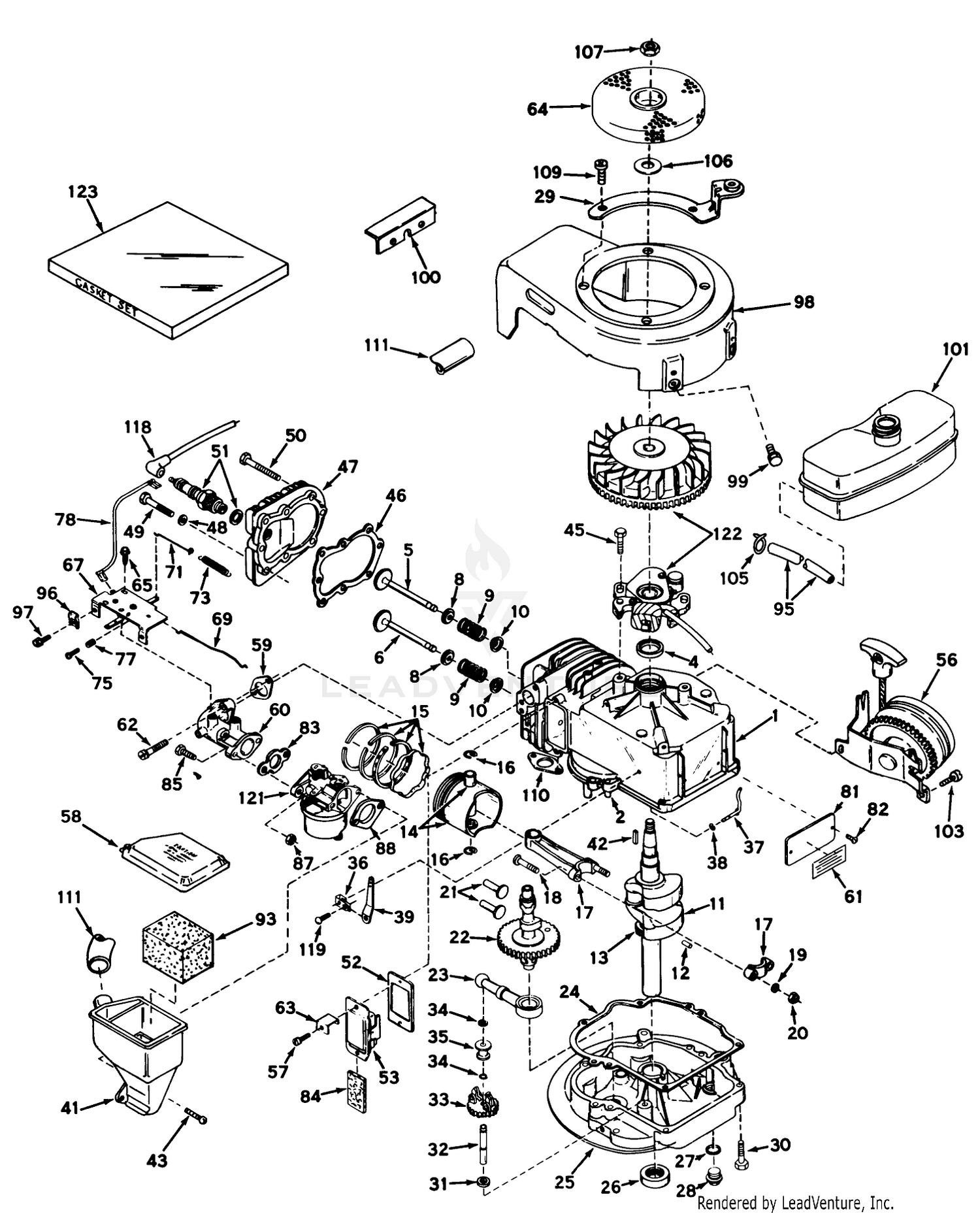 Engine Model No. Lav35-40533h