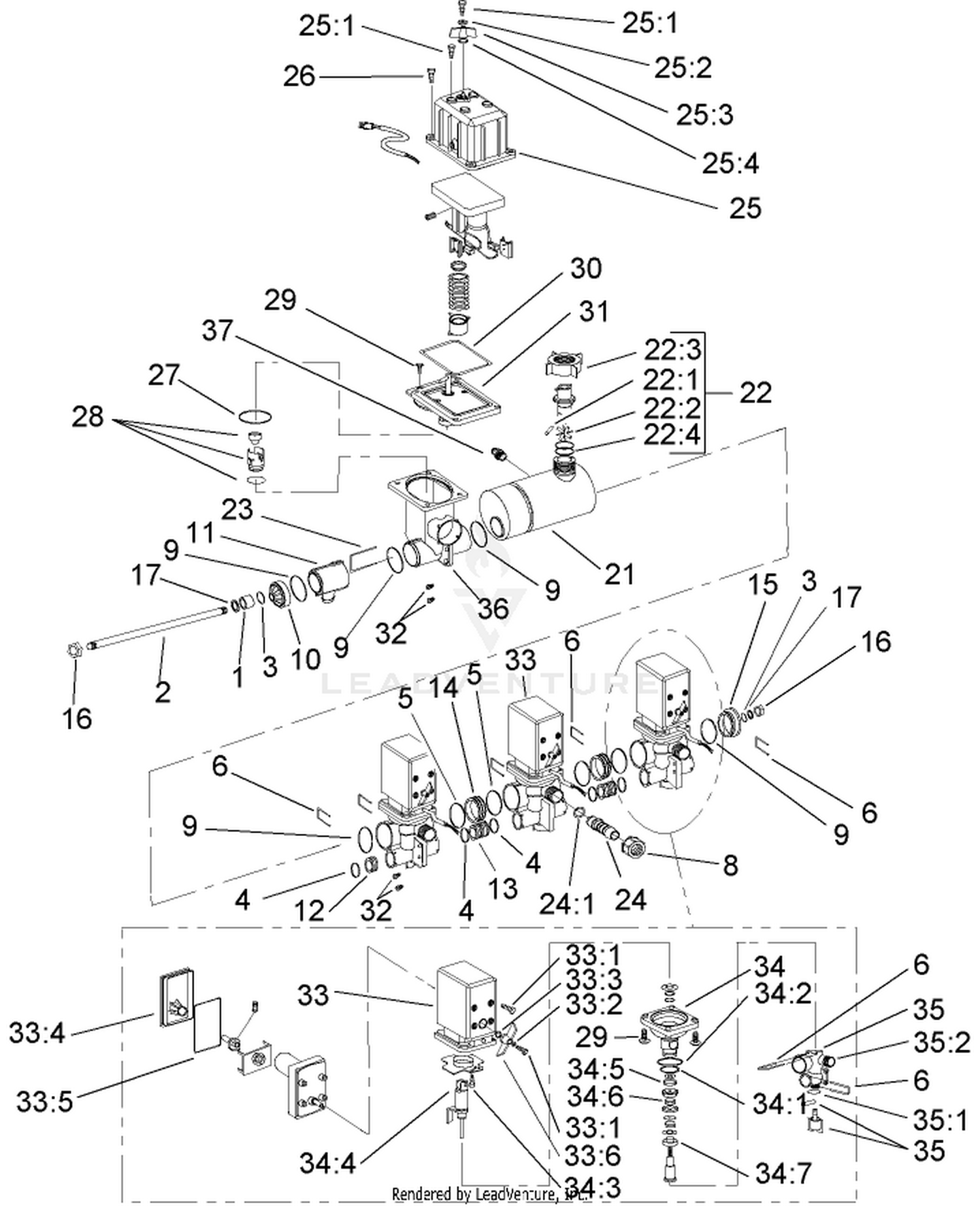 EVC Control Valve Assembly