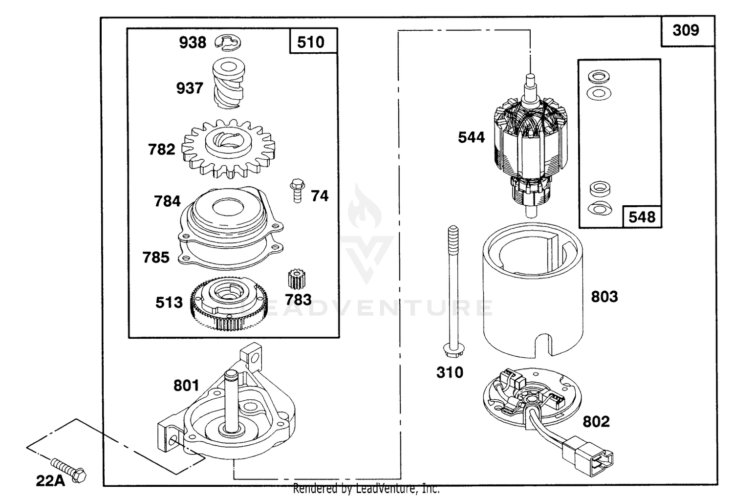 Engine Briggs  Stratton Model 124707-3185-01 8