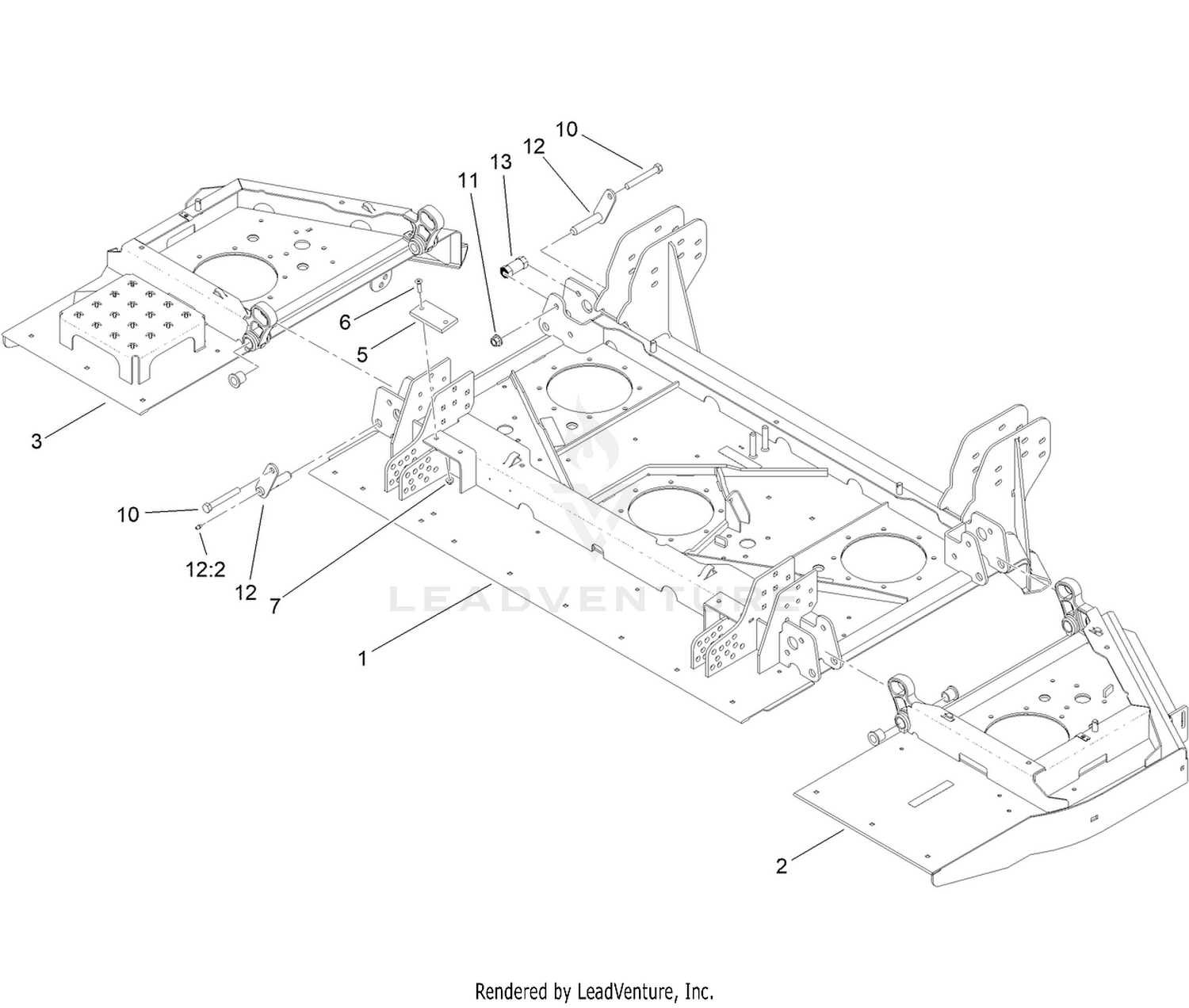 Center Deck and Winglet Assembly