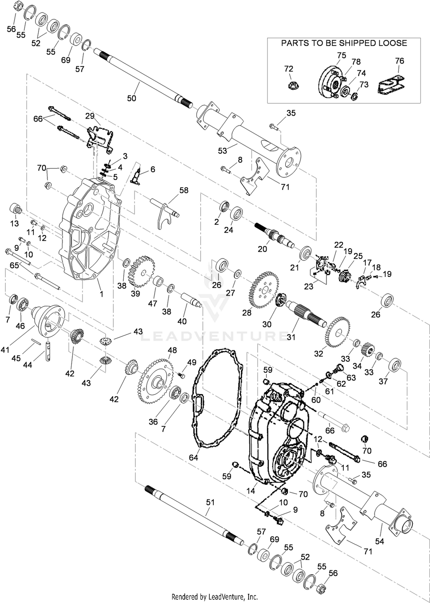 Transaxle Assembly No. 119-0760