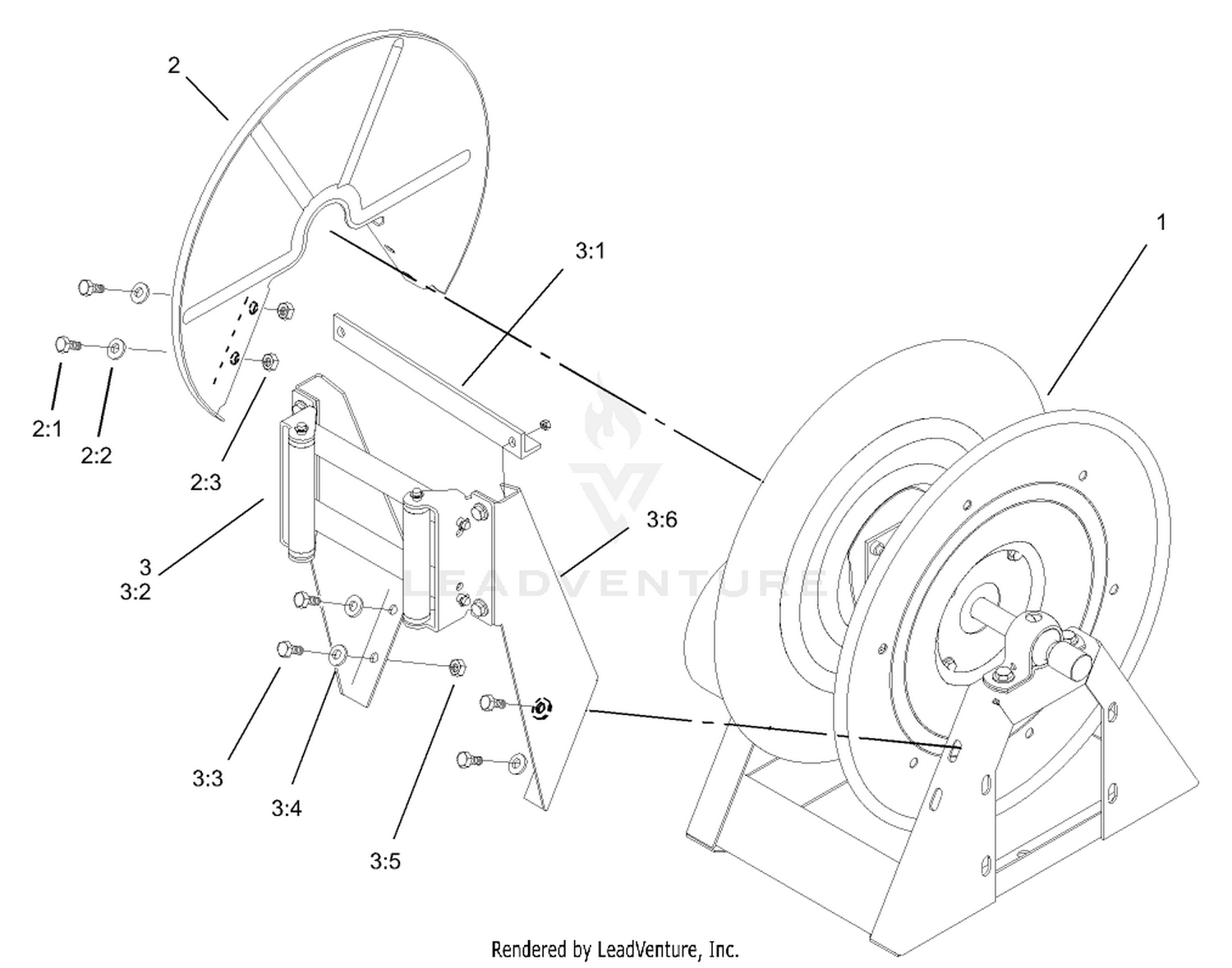 Hose Reel Assembly No. 106-5083