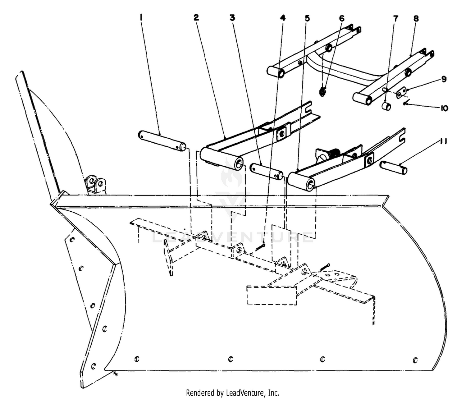 V-Plow Installation Kit Model No. 30755 (optional)