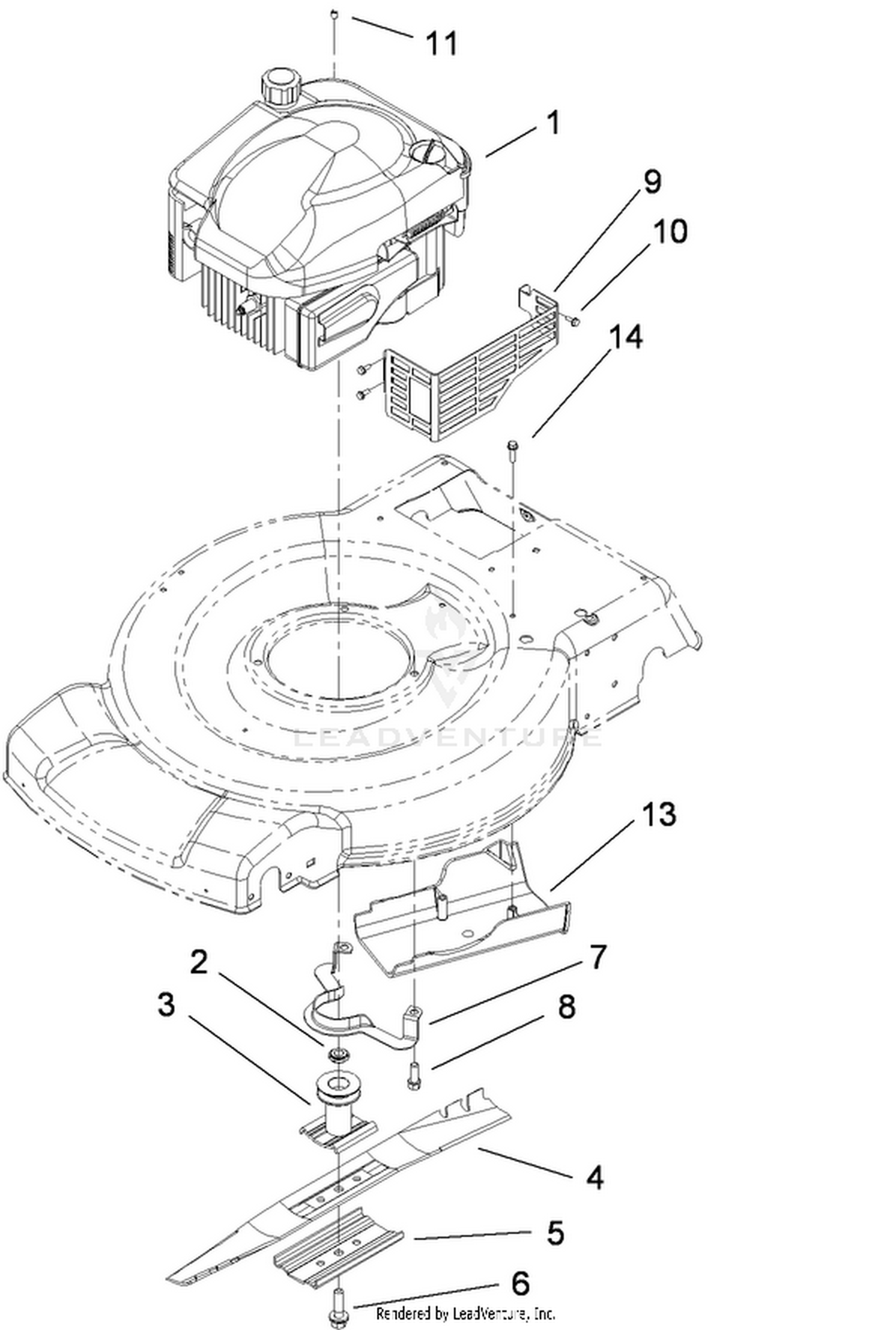 Engine and Blade Assembly