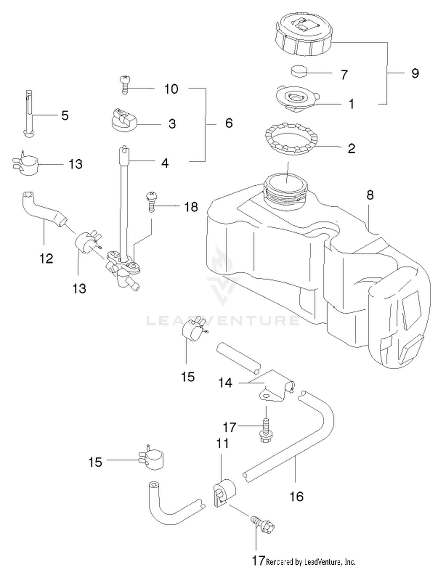 Fuel Tank And Fuel Valve Assembly