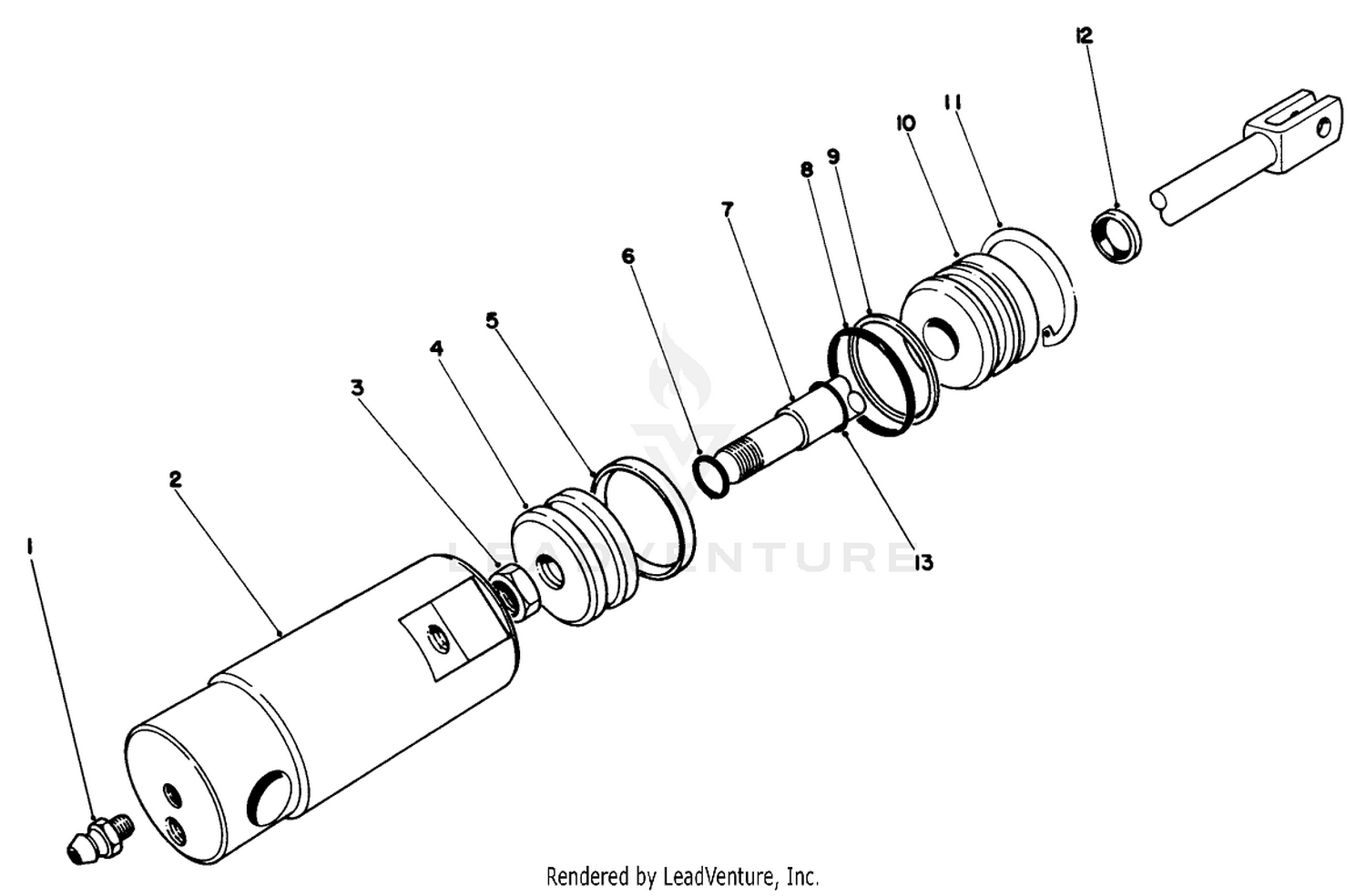 Hydraulic Cylinder-Front No. 63-9500