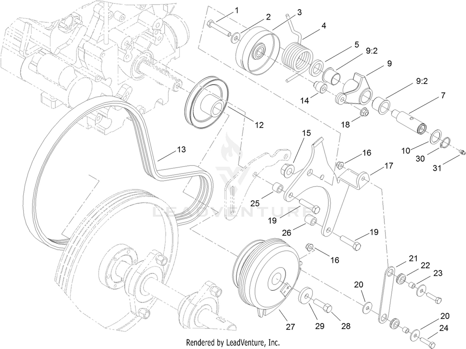 Primary Belt Drive Assembly