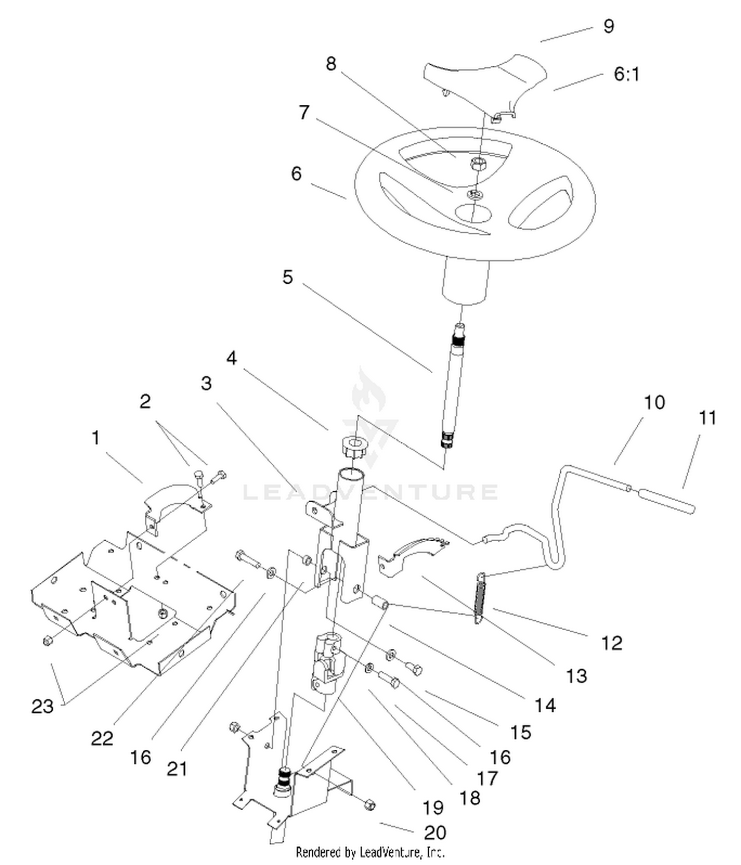 Steering Wheel  Tilt Assembly