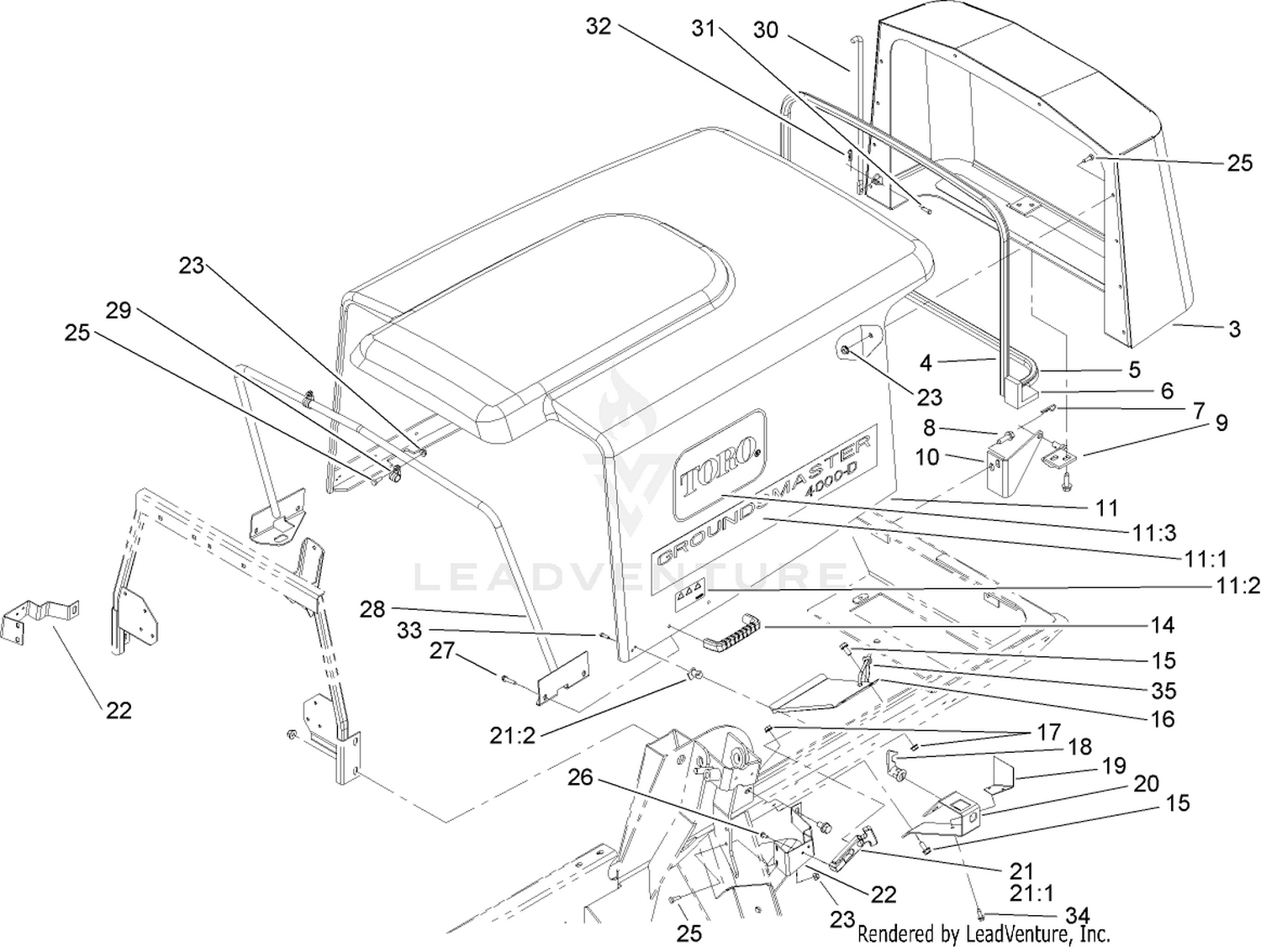 Hood and Screen Assembly