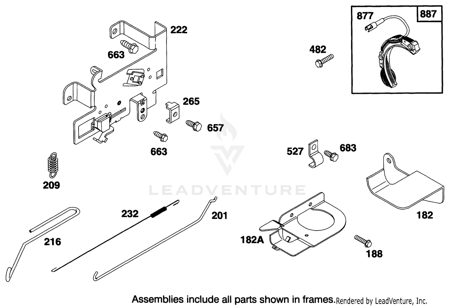 Engine Briggs  Stratton Model 28b707-0122-01 5