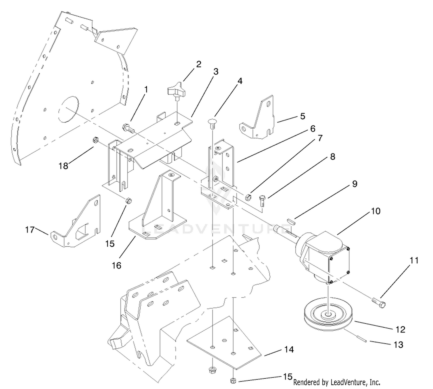Blower Housing Mount  Brackets Asm