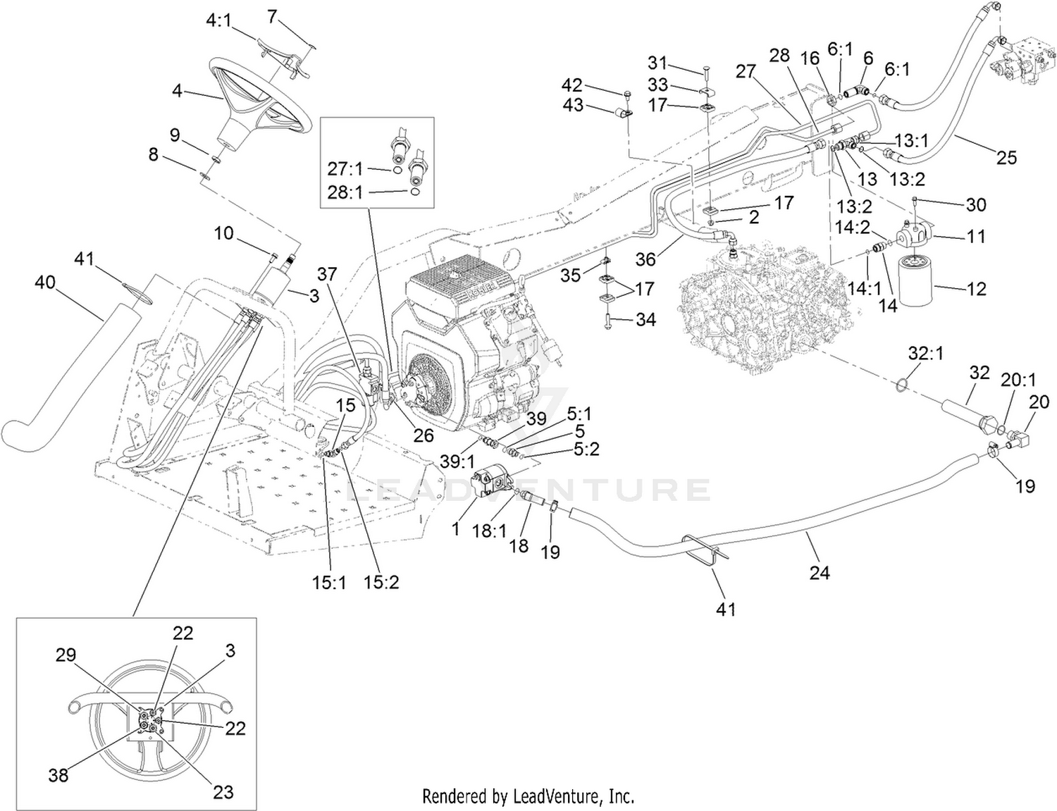 Hydraulic Steering Assembly