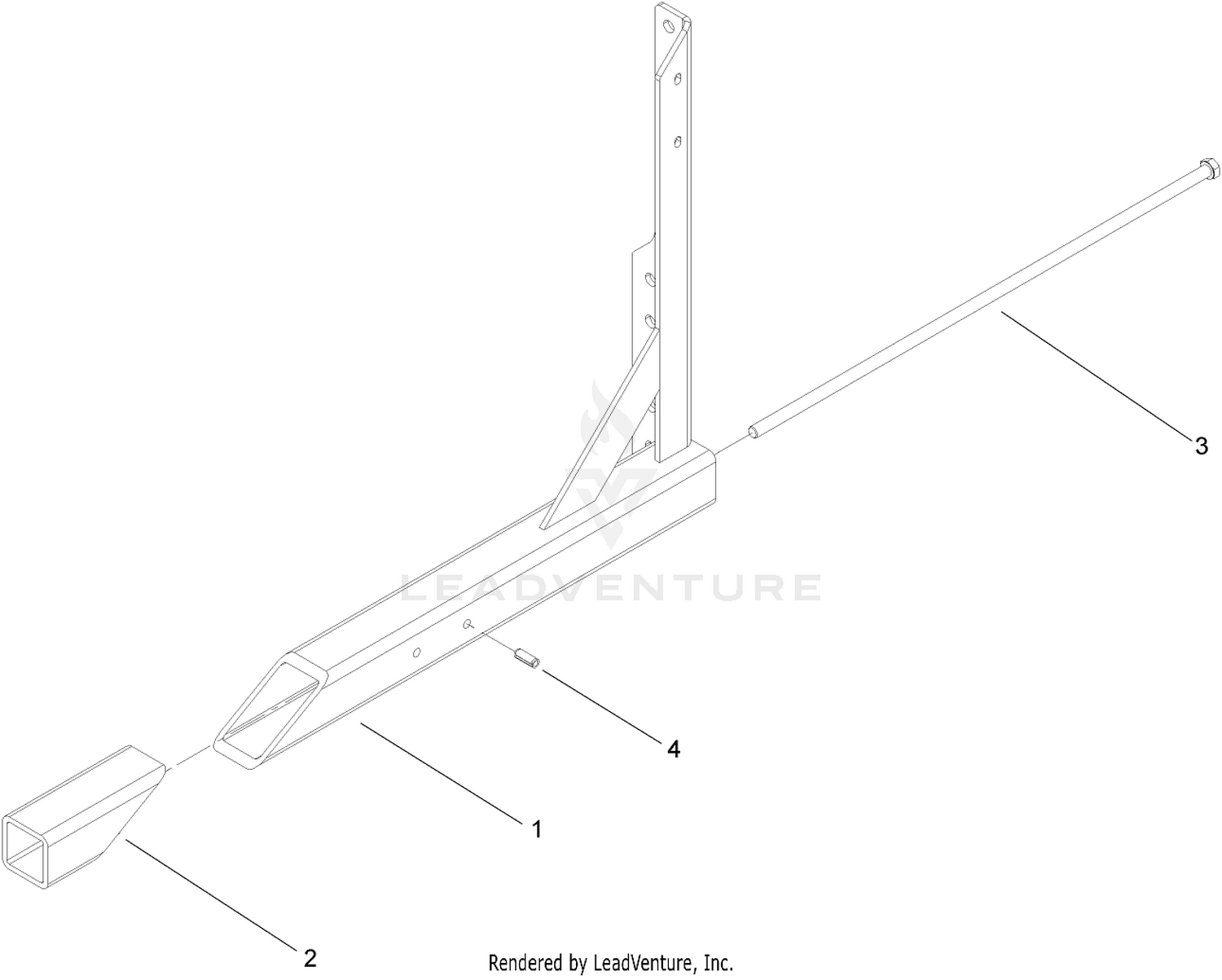 LH Boom Mount Assembly