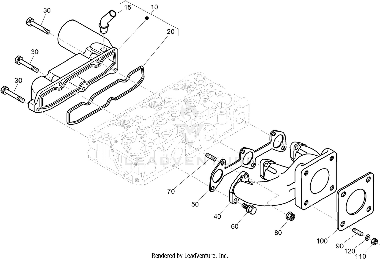 Inlet and Exhaust Manifold Assembly