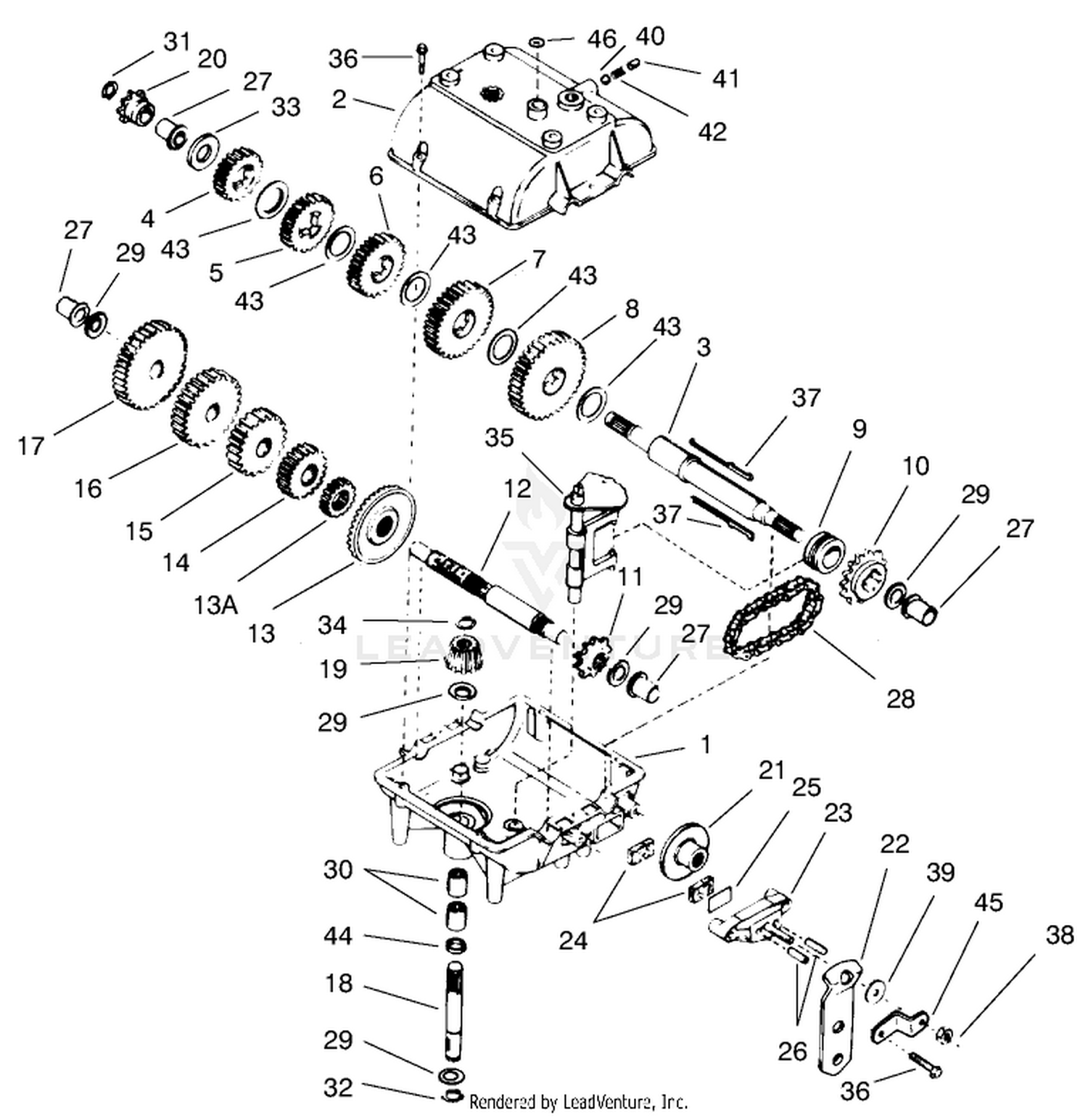 Transmission Peerless Model 700-025