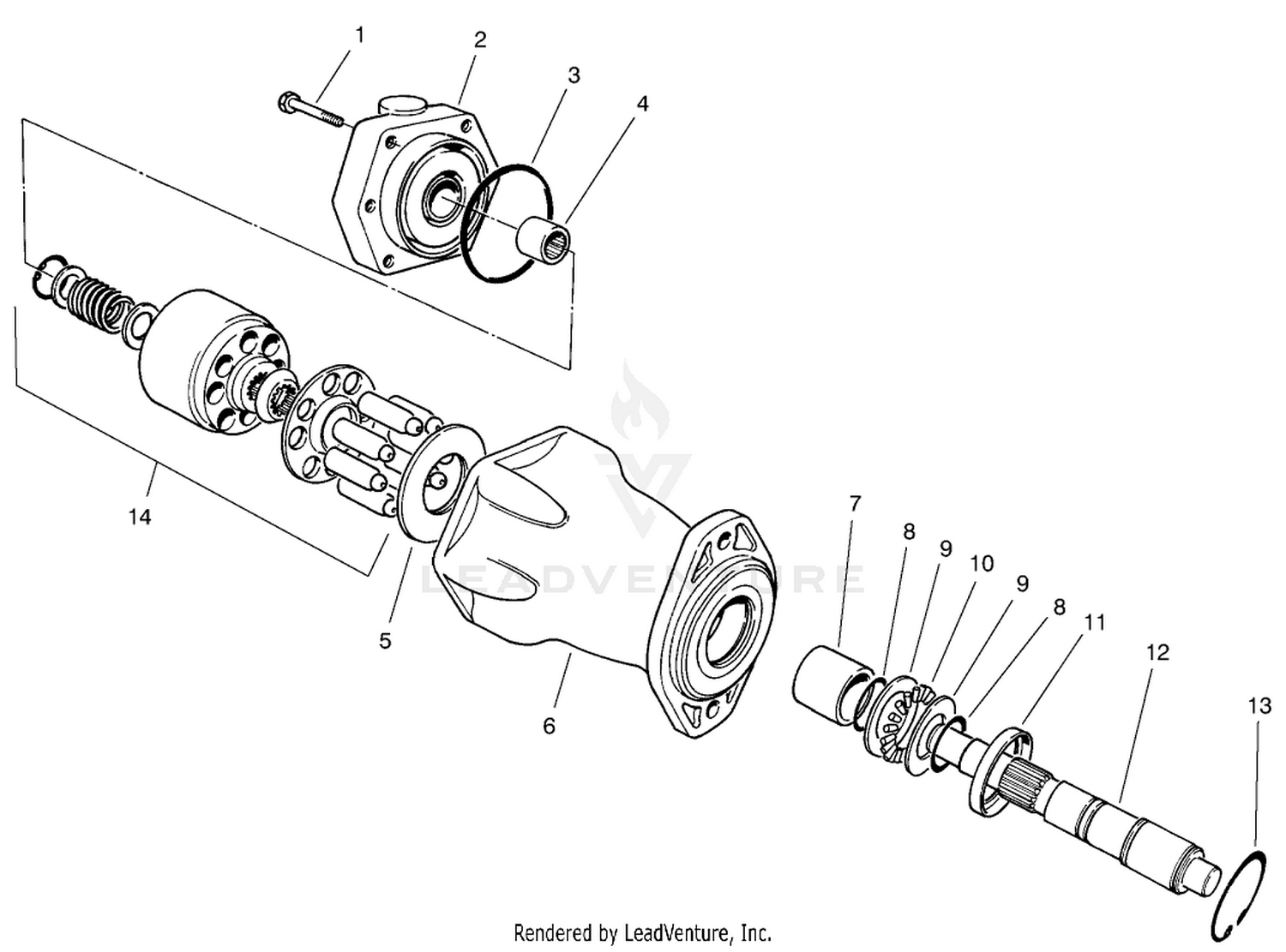 Hydraulic Motor No. 76-6580 (model No. 30455 Only)