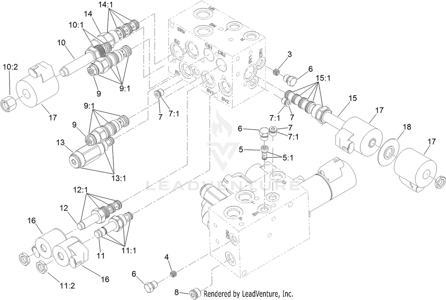 Hydraulic Manifold Assembly No. 112-6752
