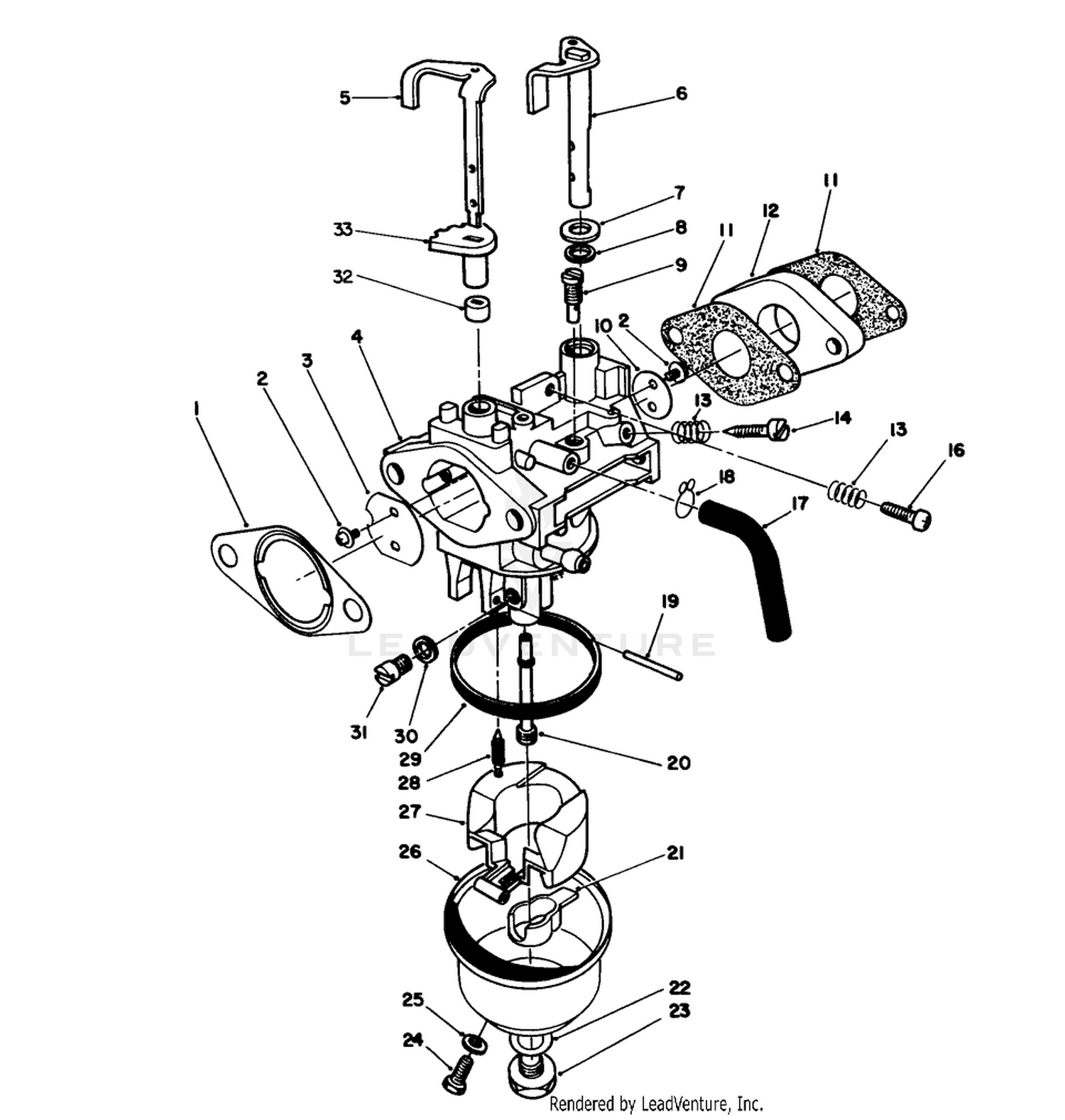 Carburetor Assembly (engine Model No. Vmj8)