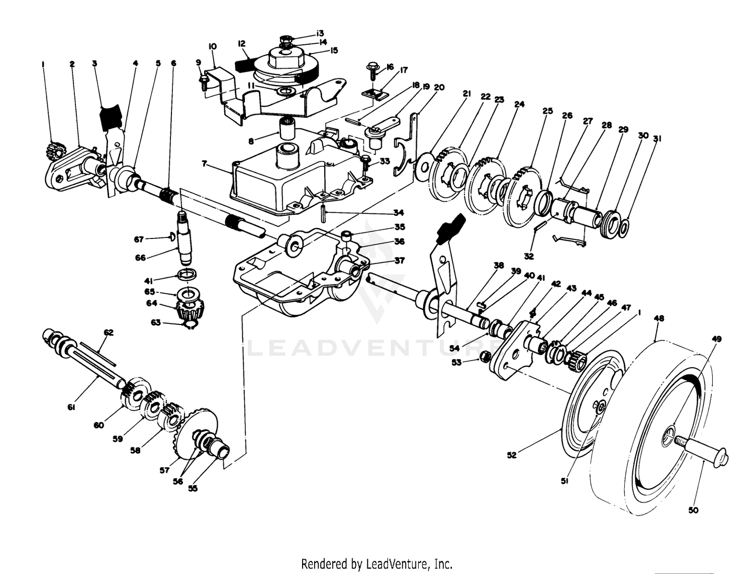 Gear Case Assembly (machine Serial No. 6902501  Up)