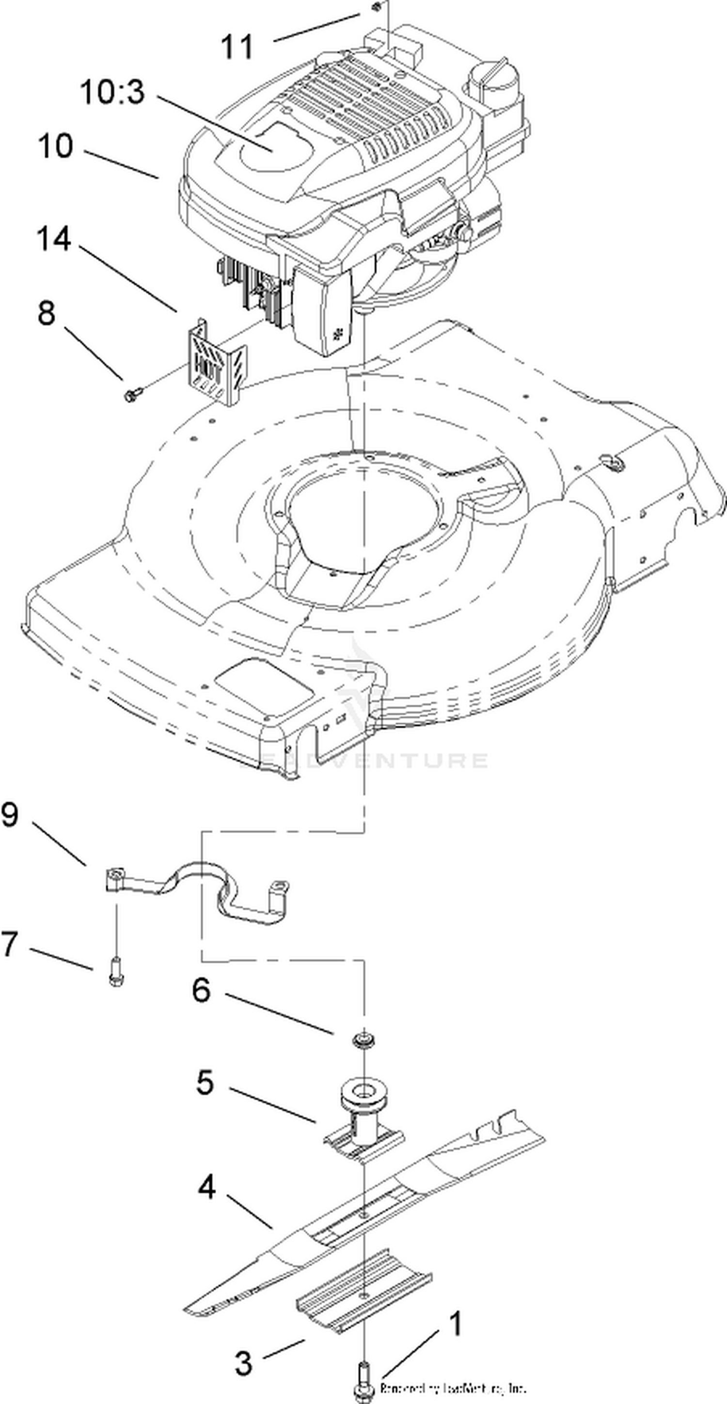 Engine and Blade Assembly